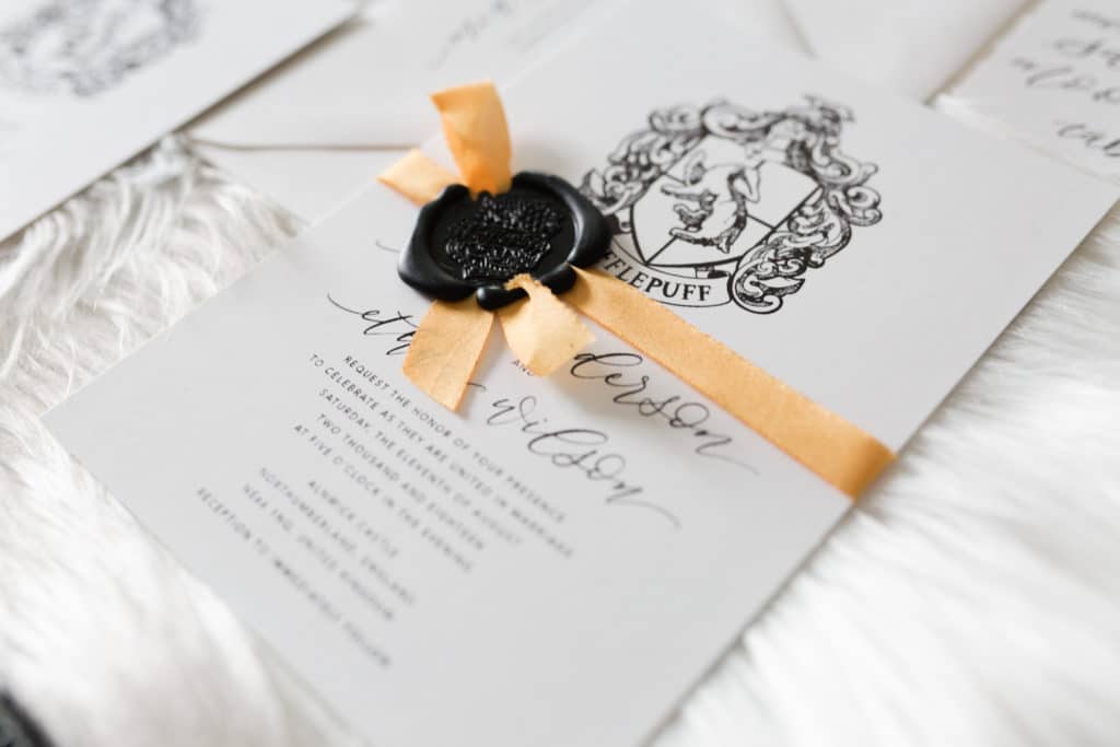 Hufflepuff wedding inspiration by Harry Potter Wedding Photographer Swish and Click 