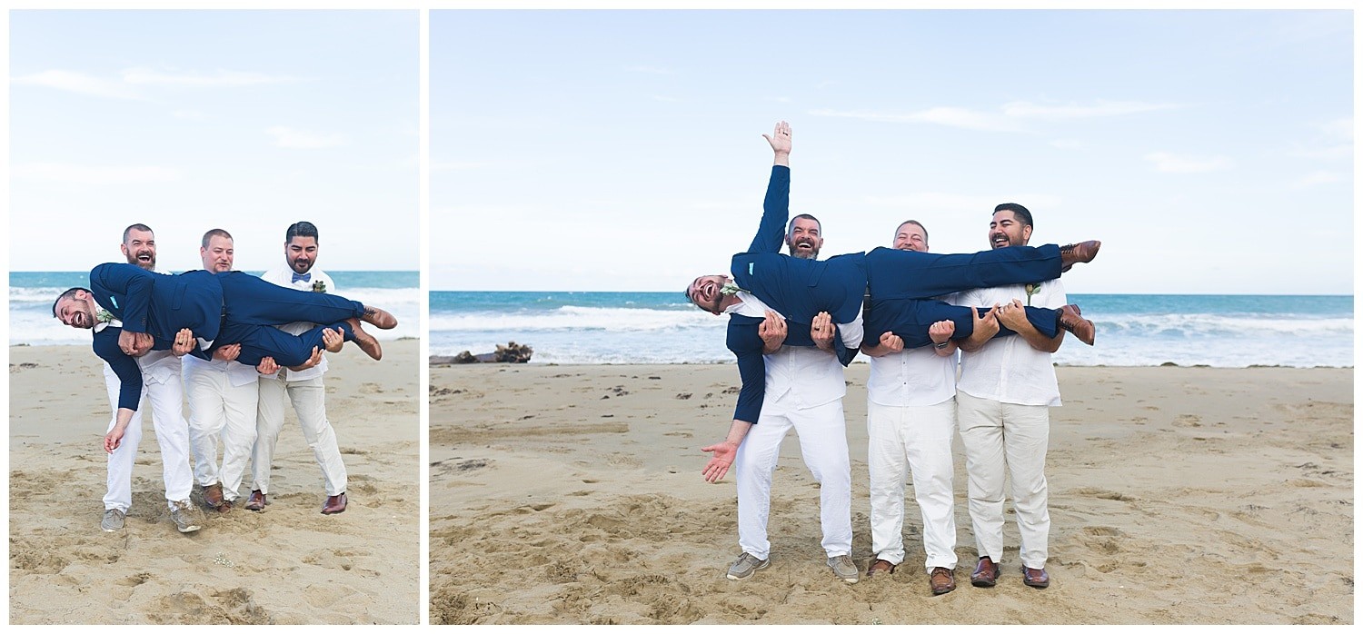 wedding party portraits at Villa Cocomar in the Dominican Republic by Swish and Click Photographer