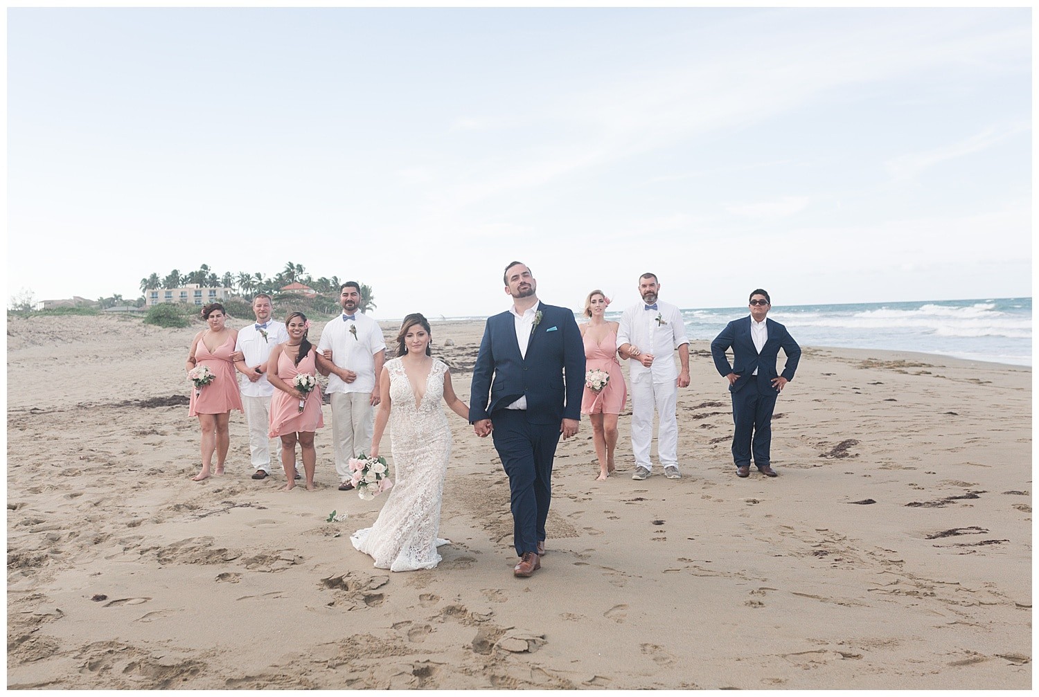 wedding party portraits at Villa Cocomar in the Dominican Republic by Swish and Click Photographer