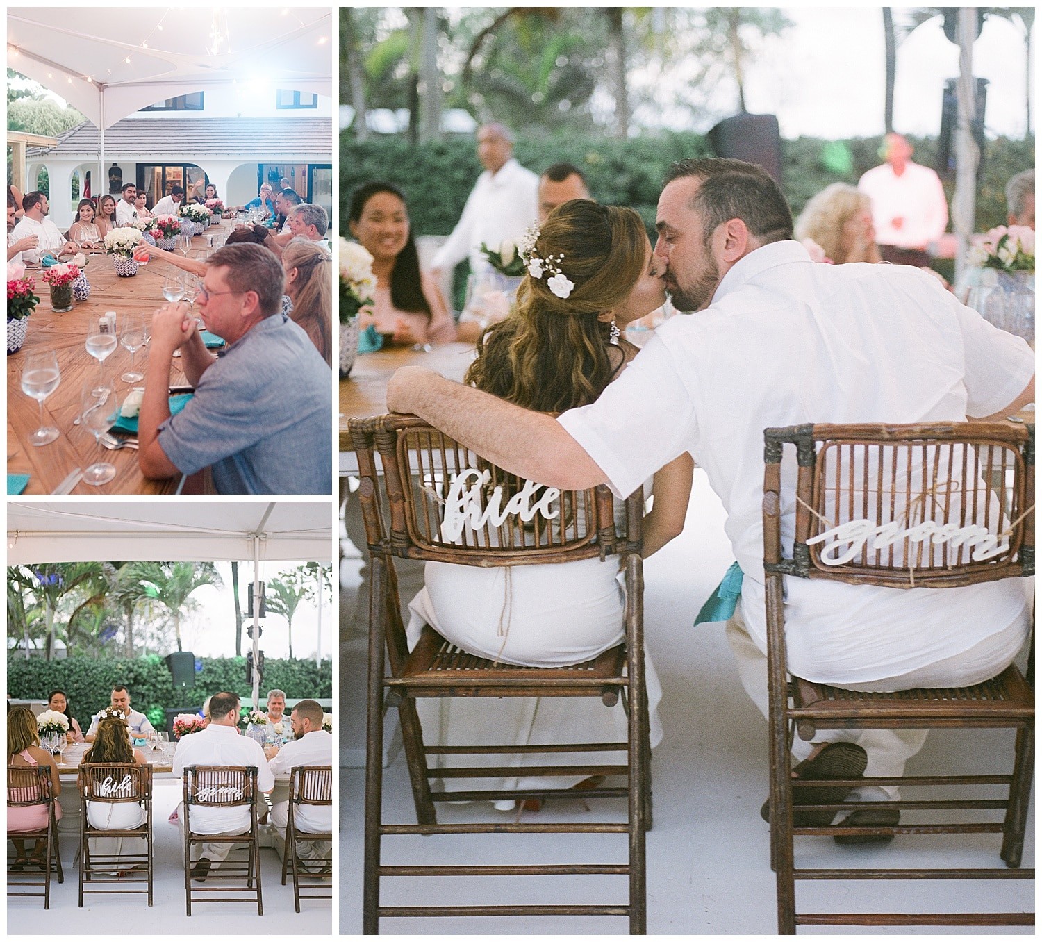 wedding reception at Villa Cocomar in the Dominican Republic by Swish and Click Photographer