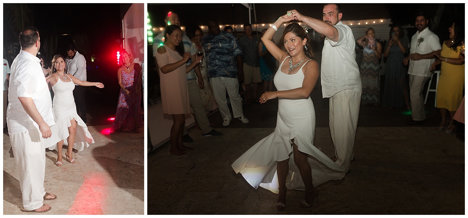 wedding reception at Villa Cocomar in the Dominican Republic by Swish and Click Photographer