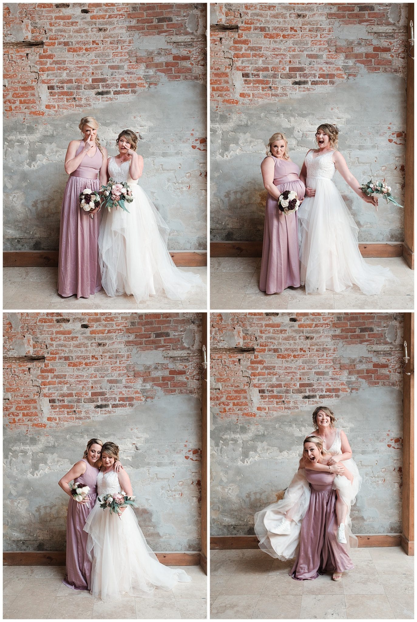 wedding party portraits at Thomas Bistro in New Orleans by Swish and Click Photography