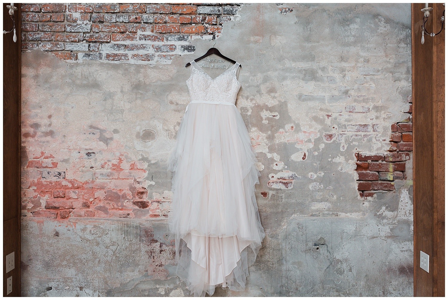 wedding gown at Thomas Bistro in New Orleans by Swish and Click Photography