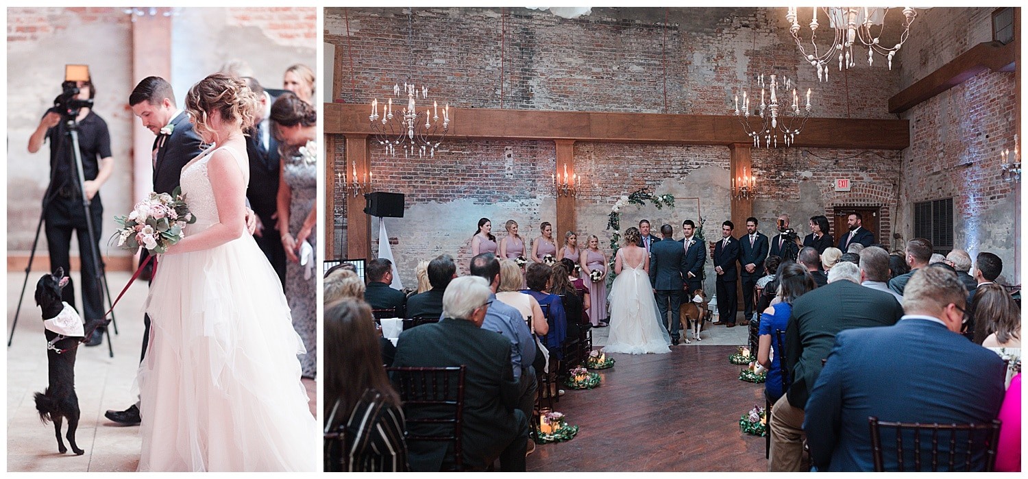 wedding ceremony at Thomas Bistro in New Orleans by Swish and Click Photography
