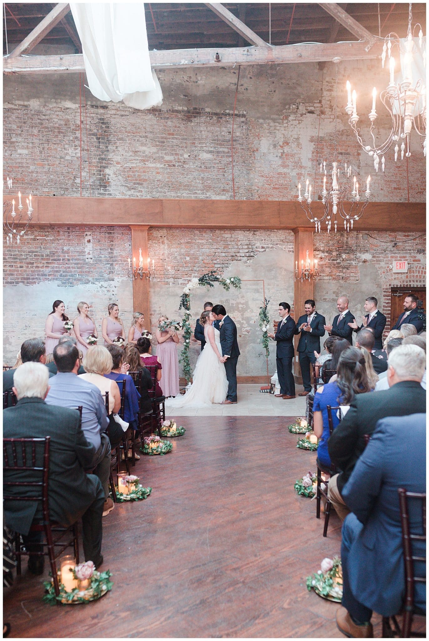 wedding ceremony at Thomas Bistro in New Orleans by Swish and Click Photography