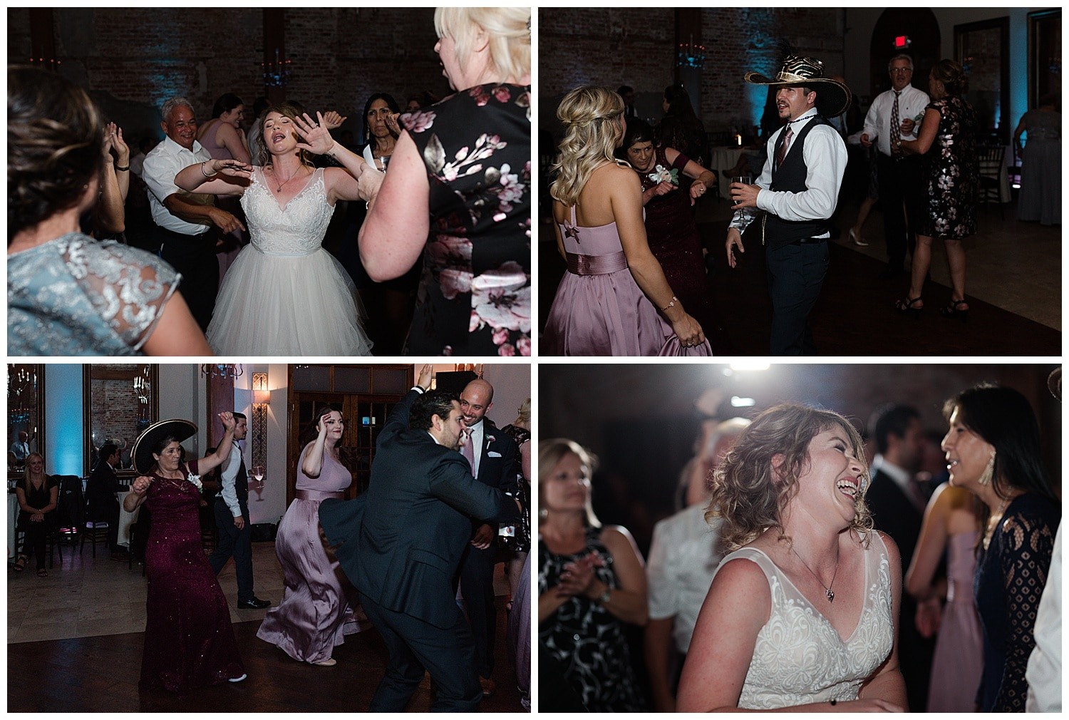wedding reception dancing at Thomas Bistro in New Orleans by Swish and Click Photography