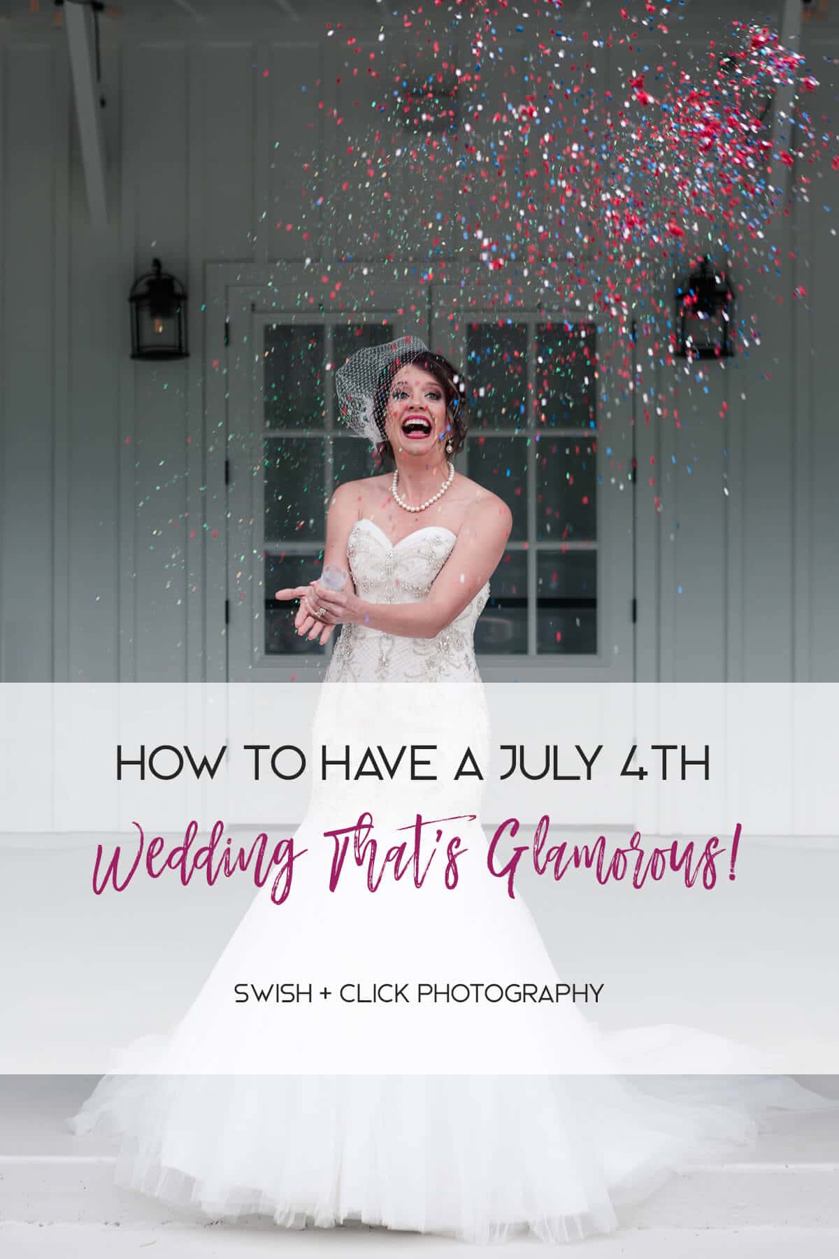 bride releasing confetti at The Farmhouse in Magnolia Texas by Swish and Click Photography
