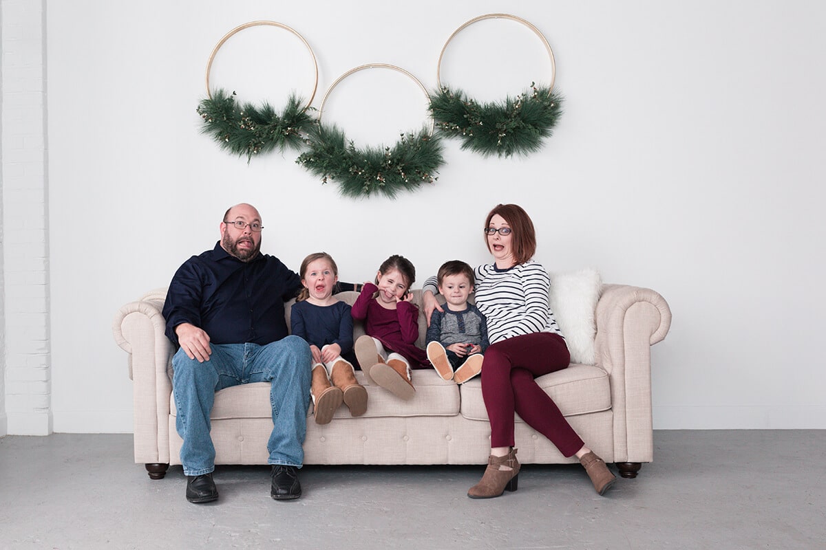 Bougie Christmas portraits in Houston Texas by Swish and Click Photography
