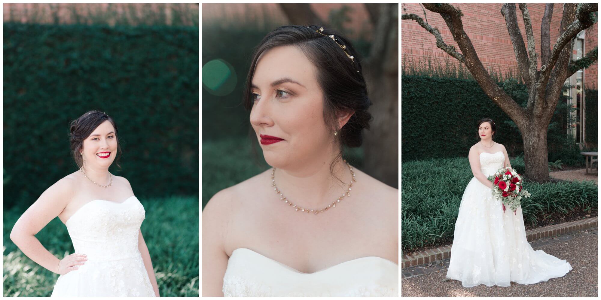 bridal portraits at Rice University in Houston Texas by Swish and Click Photography