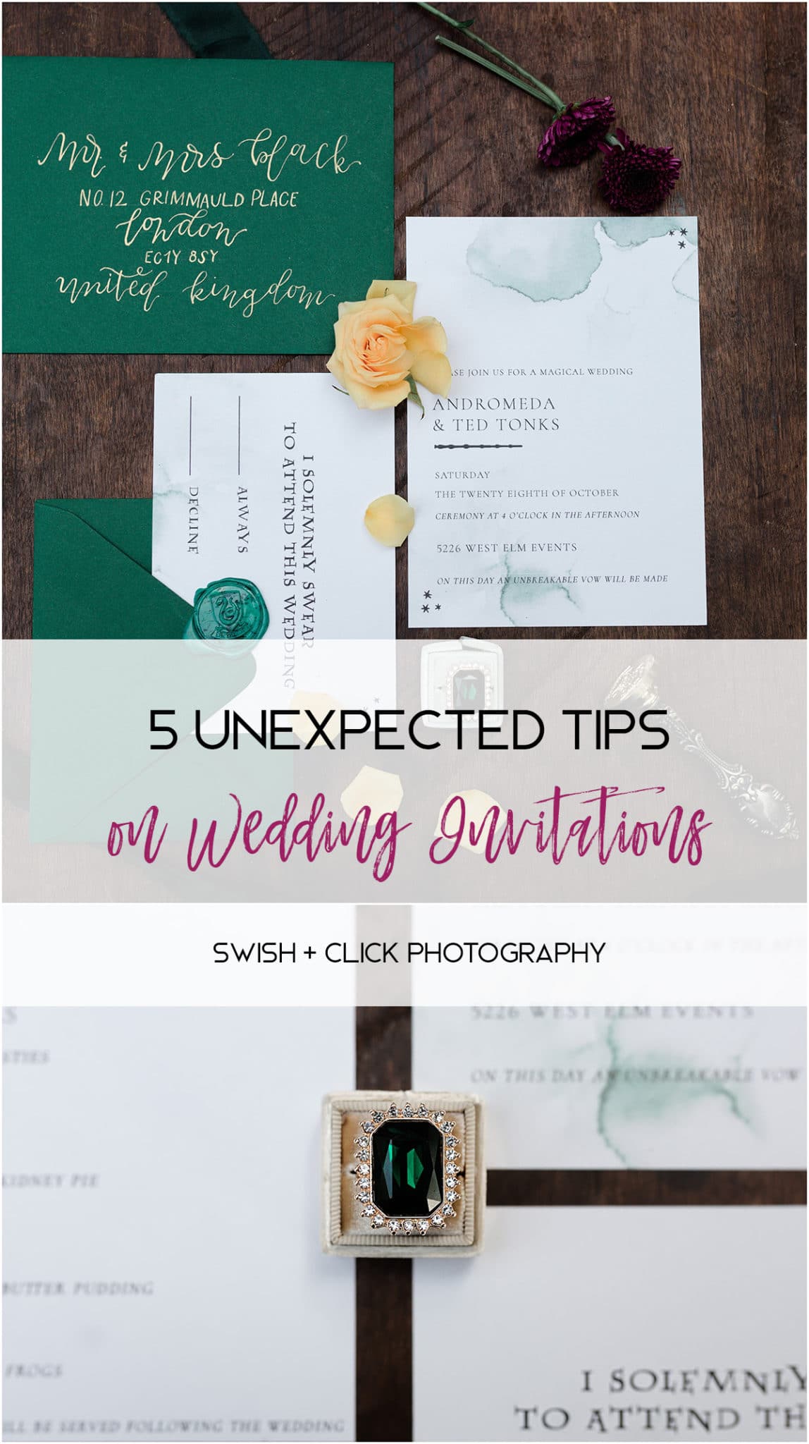 5 Unexpected tips on wedding invitations Swish and Click Photography Houston wedding photographer