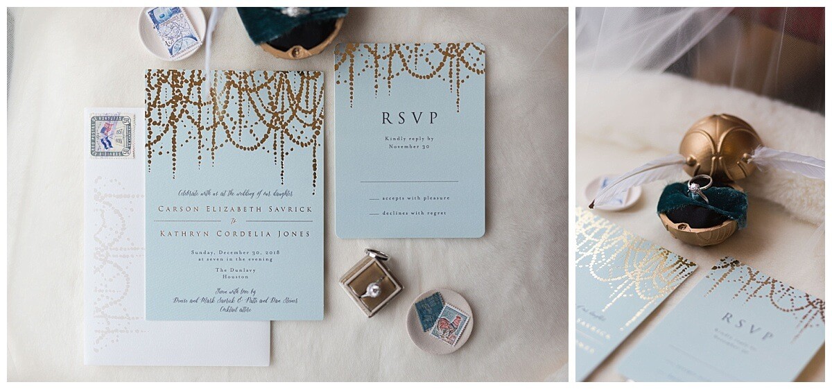Harry Potter wedding invitations
