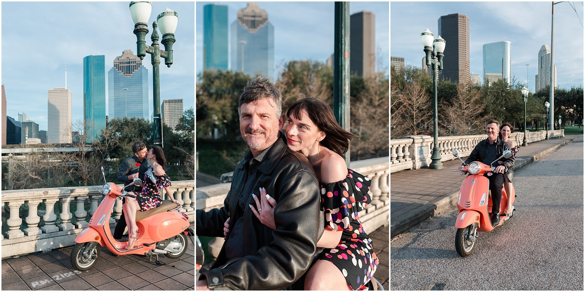 sweet engagement session at Eleanor Tinsley Park in Houston, Texas photographed by Swish and Click Photography