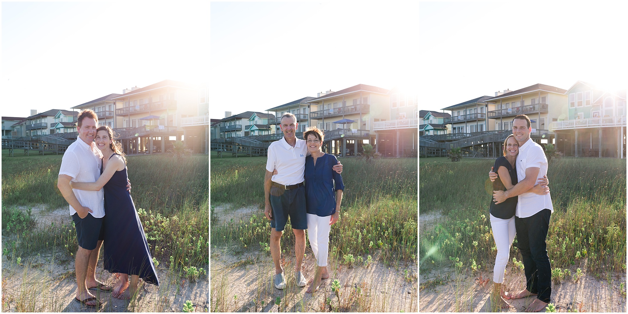 family portraits at the beach