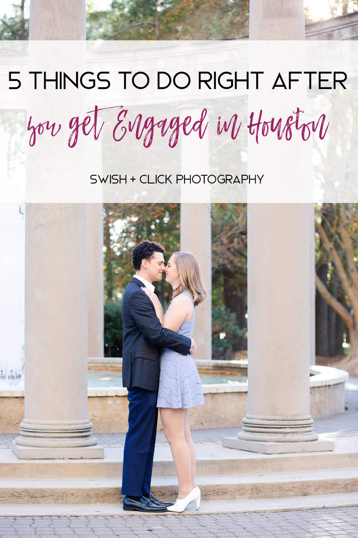 romantic Houston engagement session photographed at Hotel Zaza by wedding photographer Swish and Click Photography