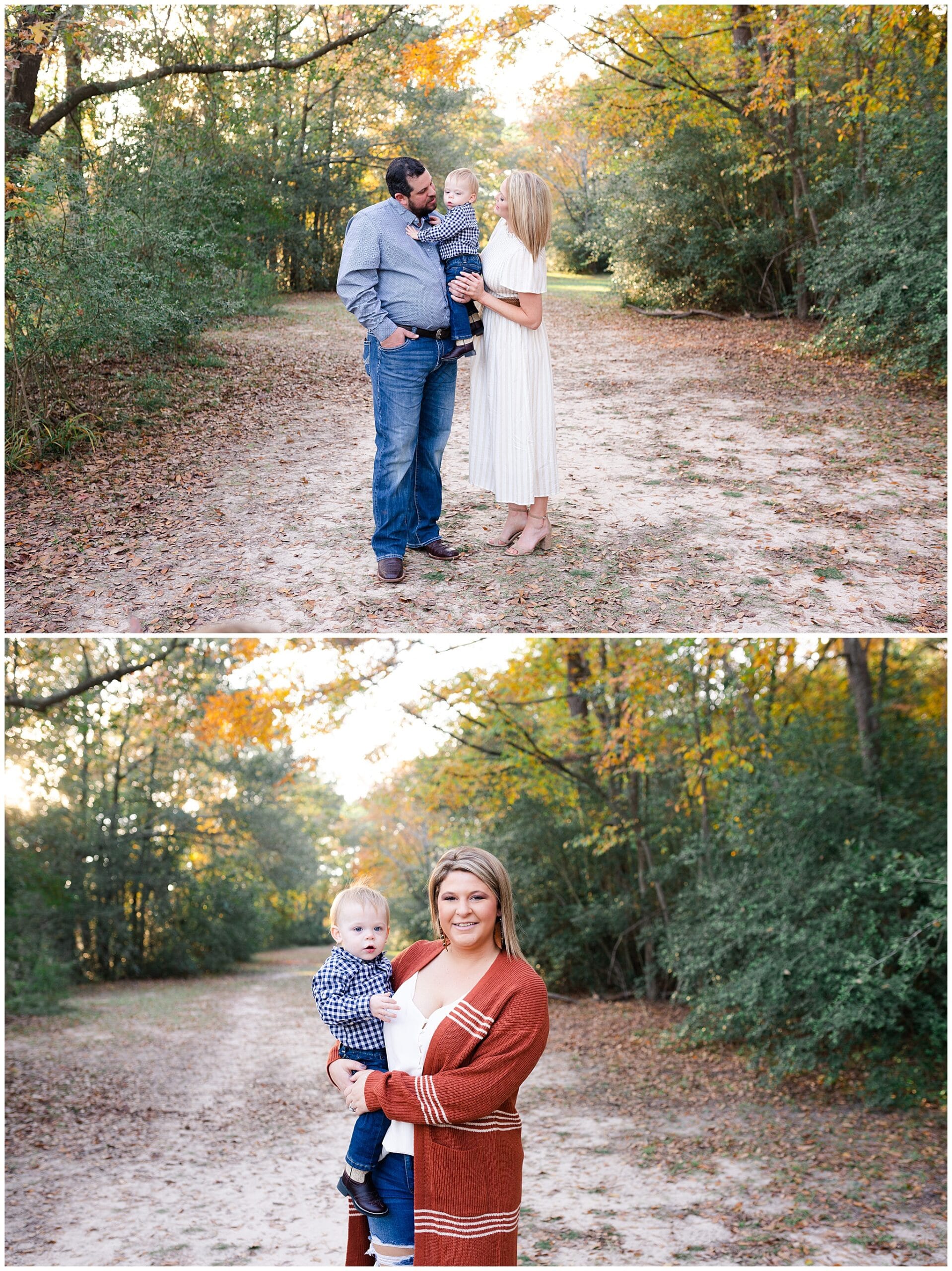 aunt and nephew getting portraits taken at Kickerillo-Mischer Preserve by Swish and Click Photography