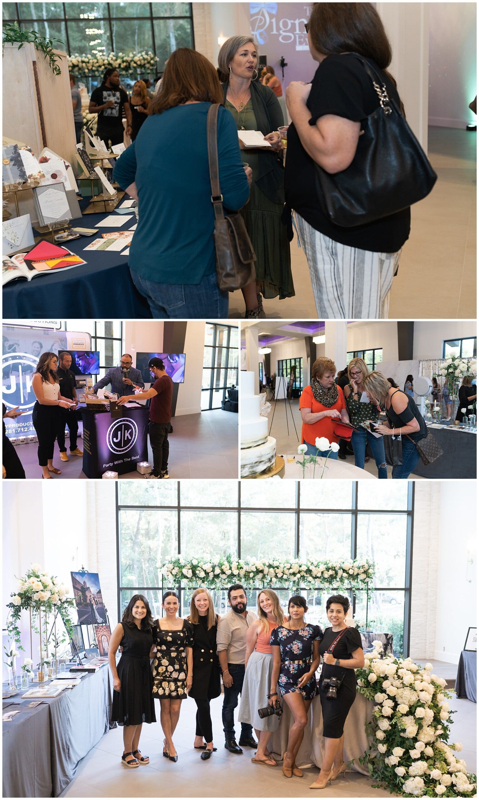 The Luminaire Houston wedding venue at their open house vendor tables captured by Swish and Click Photography
