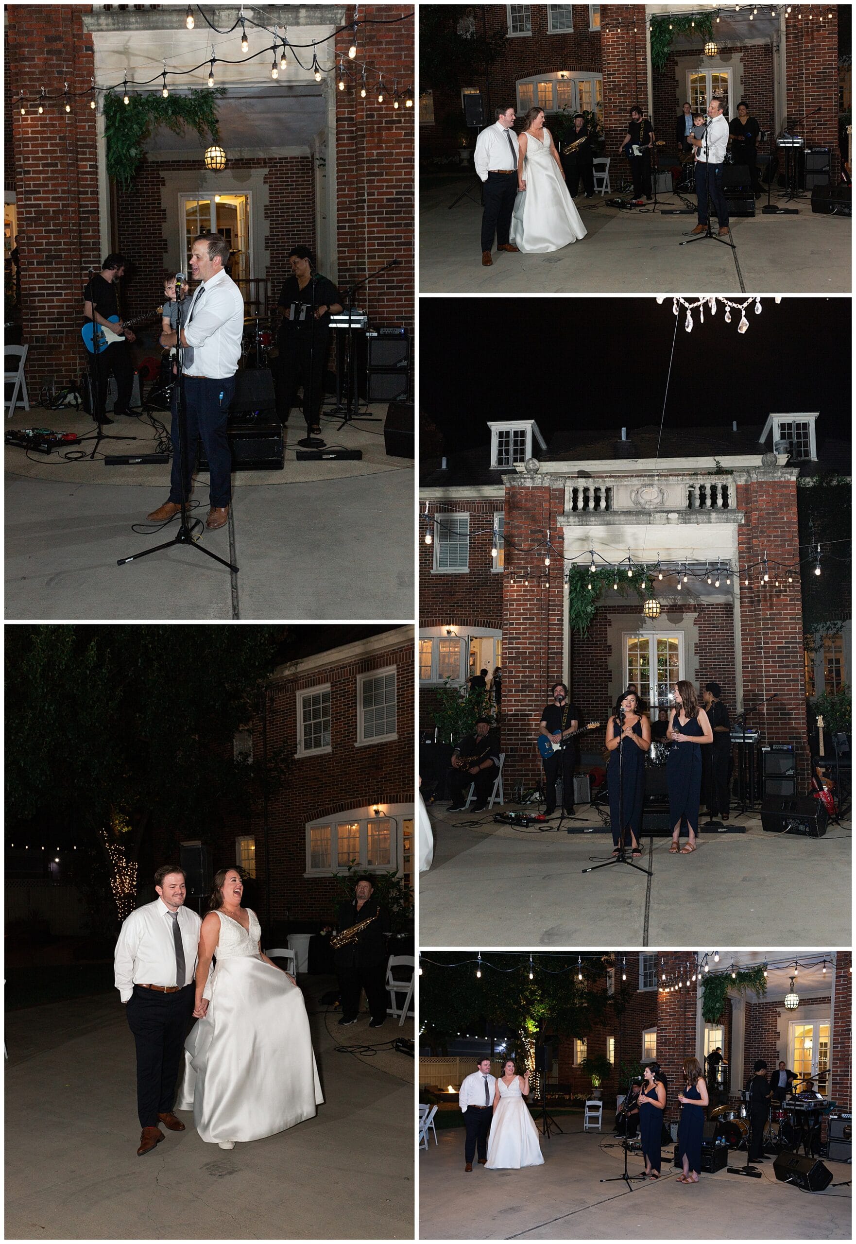 wedding speeches by wedding party to bride and groom at Astin Mansion in Bryan Texas by Swish and Click Photography