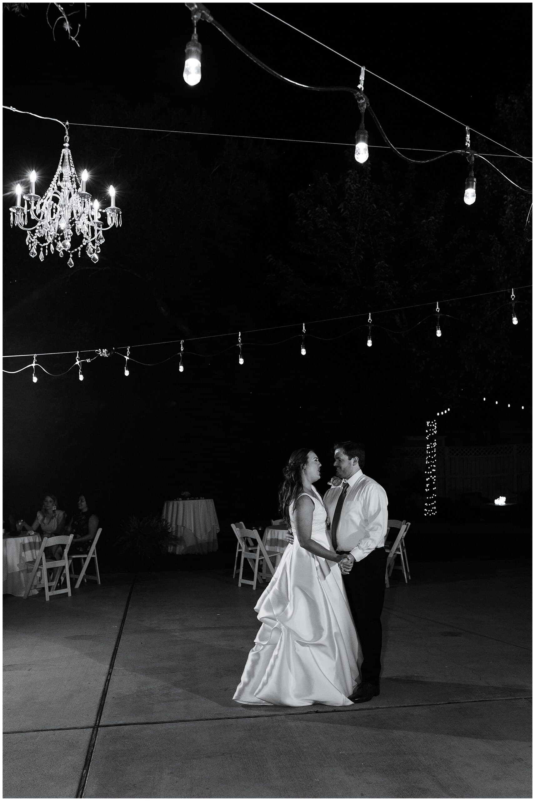 first dance by bride and groom at Astin Mansion in Bryan Texas by Swish and Click Photography