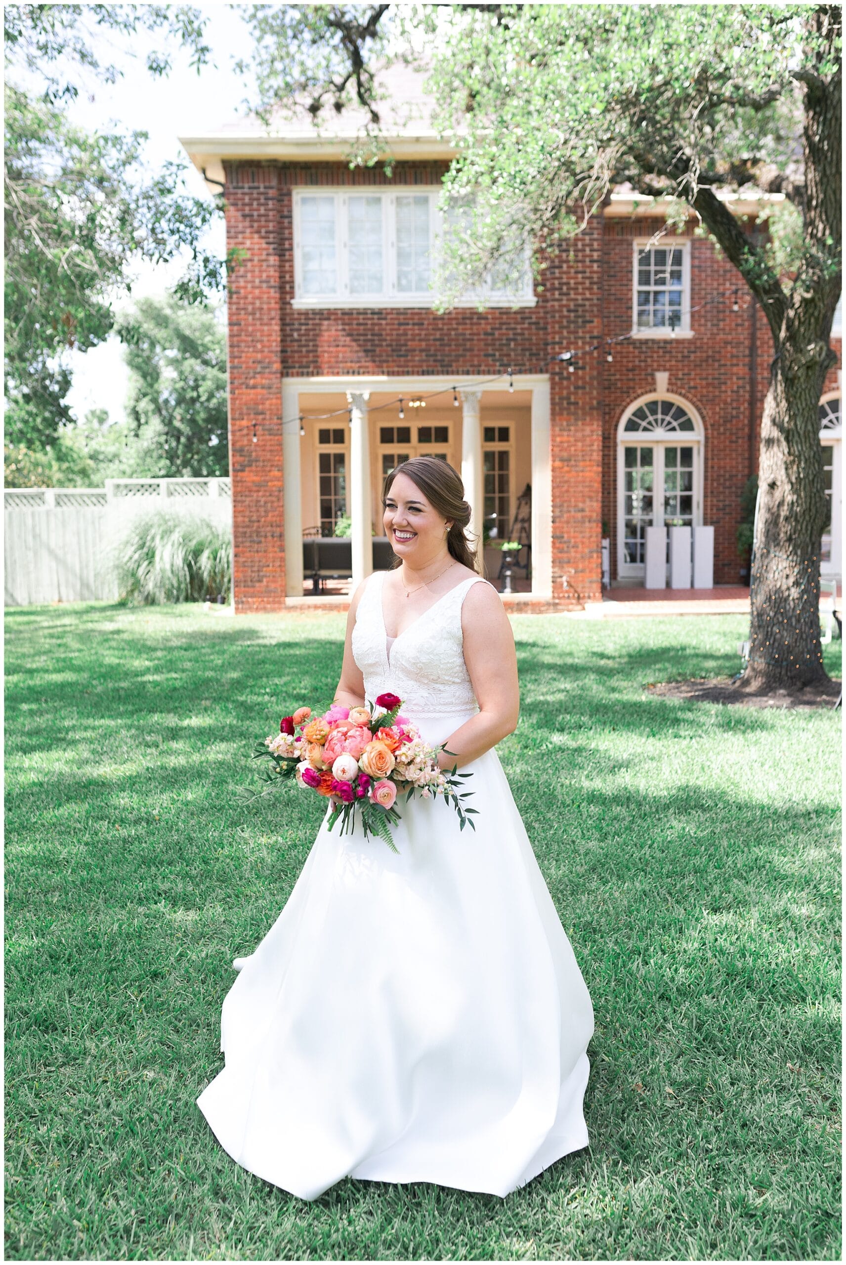 bridal portraits at Astin Mansion in Bryan Texas by Swish and Click Photography