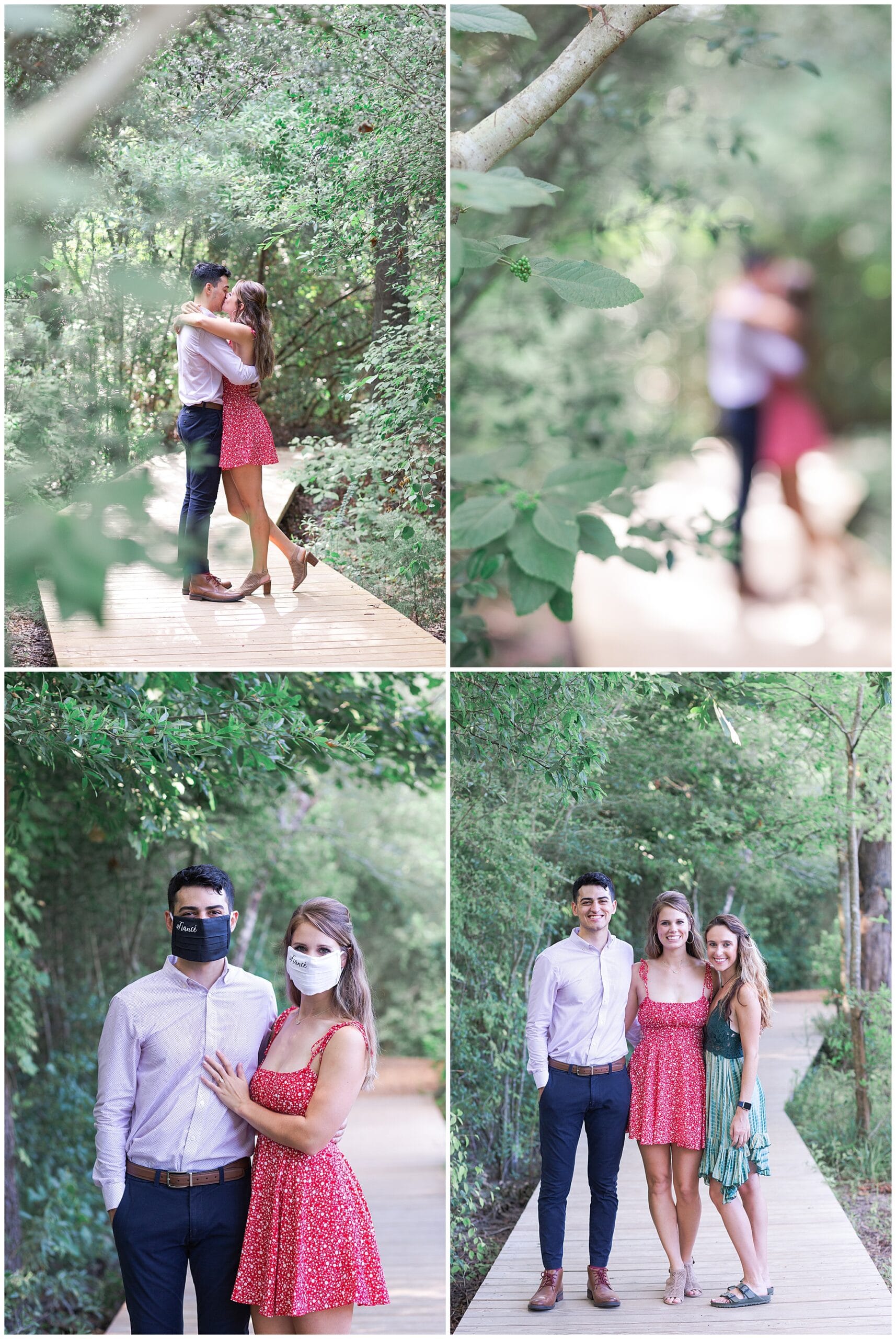couples portraits at Houston Arboretum by Swish and Click Photography