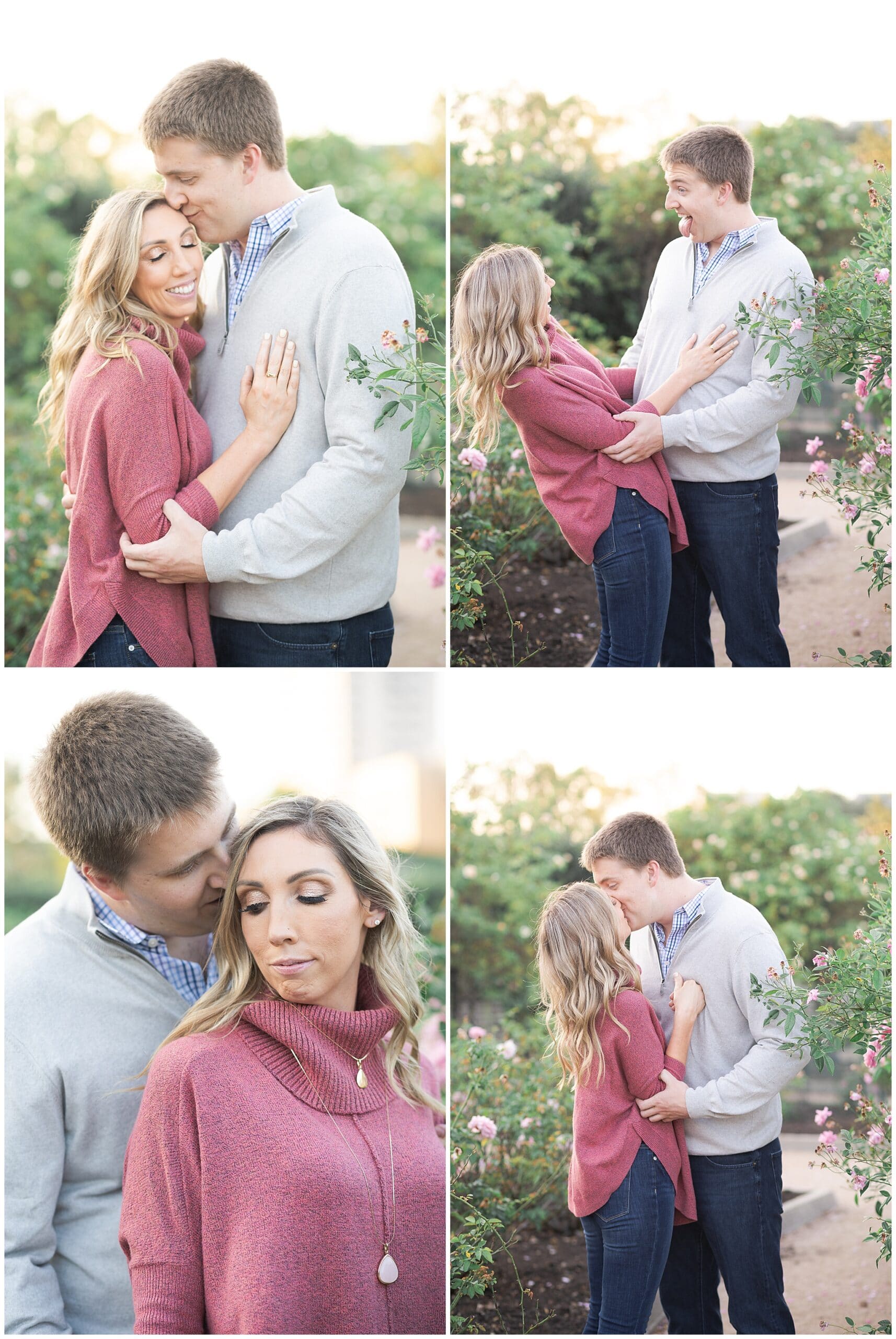 engagement photos at McGovern Centennial Gardens captured by Swish and Click Photography a Houston wedding photographer