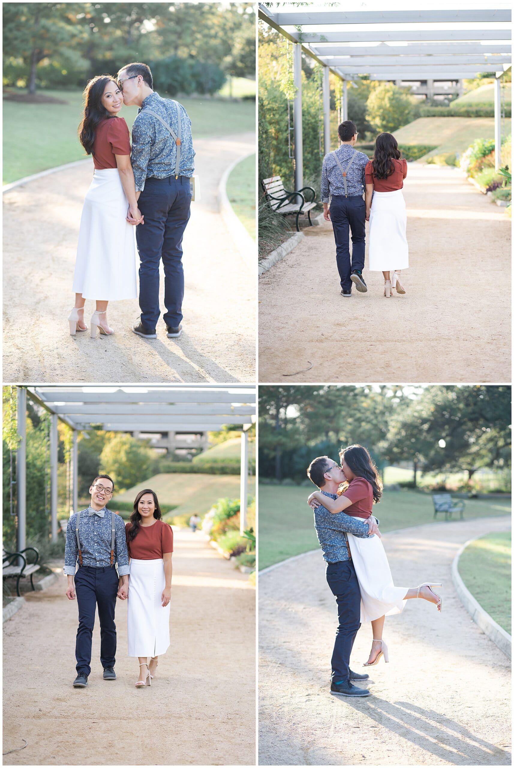 gorgeous engagement session with a dancing couple captured by Swish and Click Photography