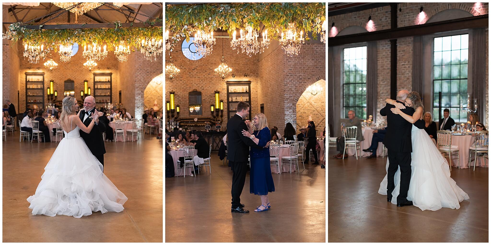 first dance with their parents at Iron Manor in Houston Texas by Swish and Click Photography
