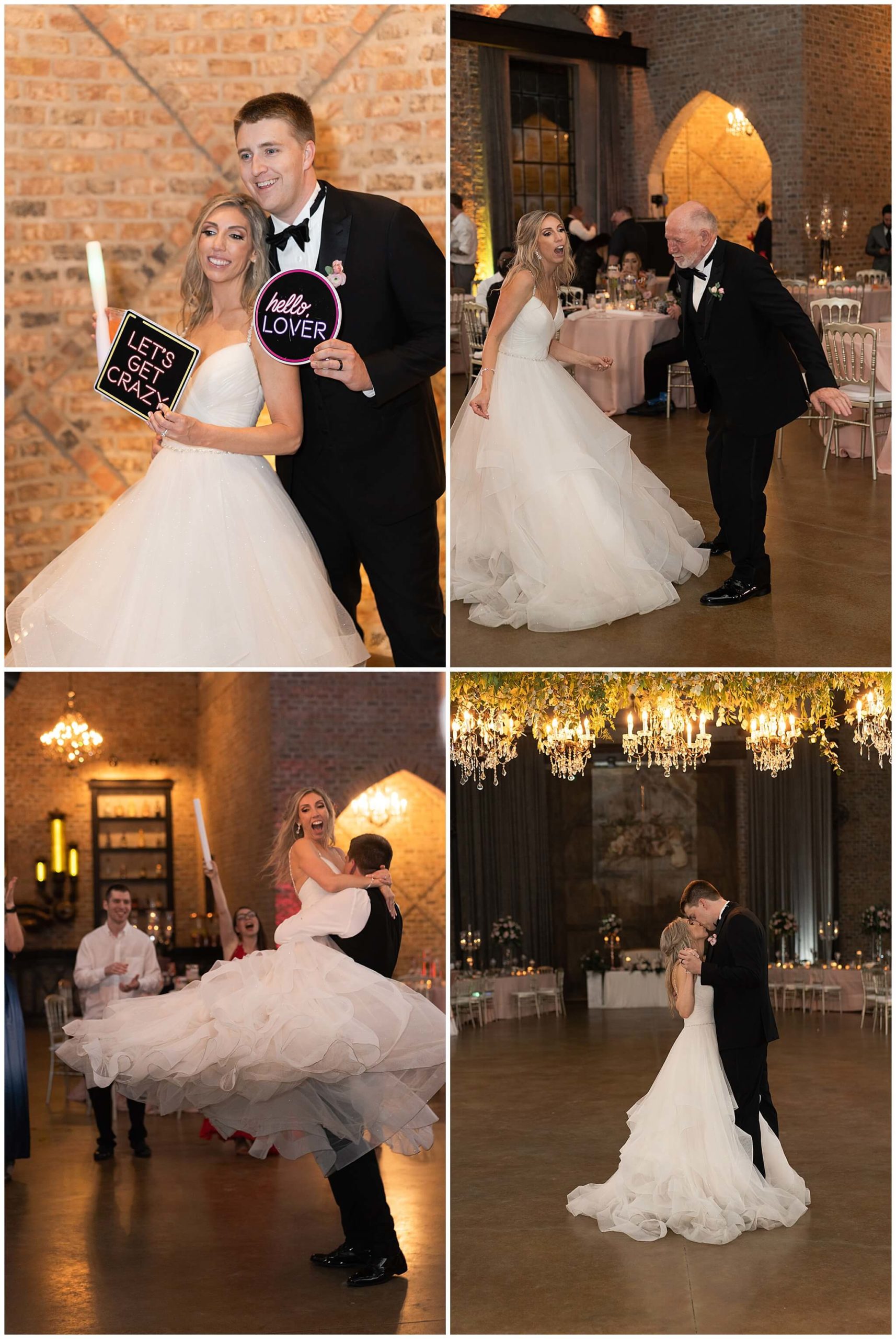 bride and groom dance at their wedding reception at Iron Manor in Houston Texas by Swish and Click Photography