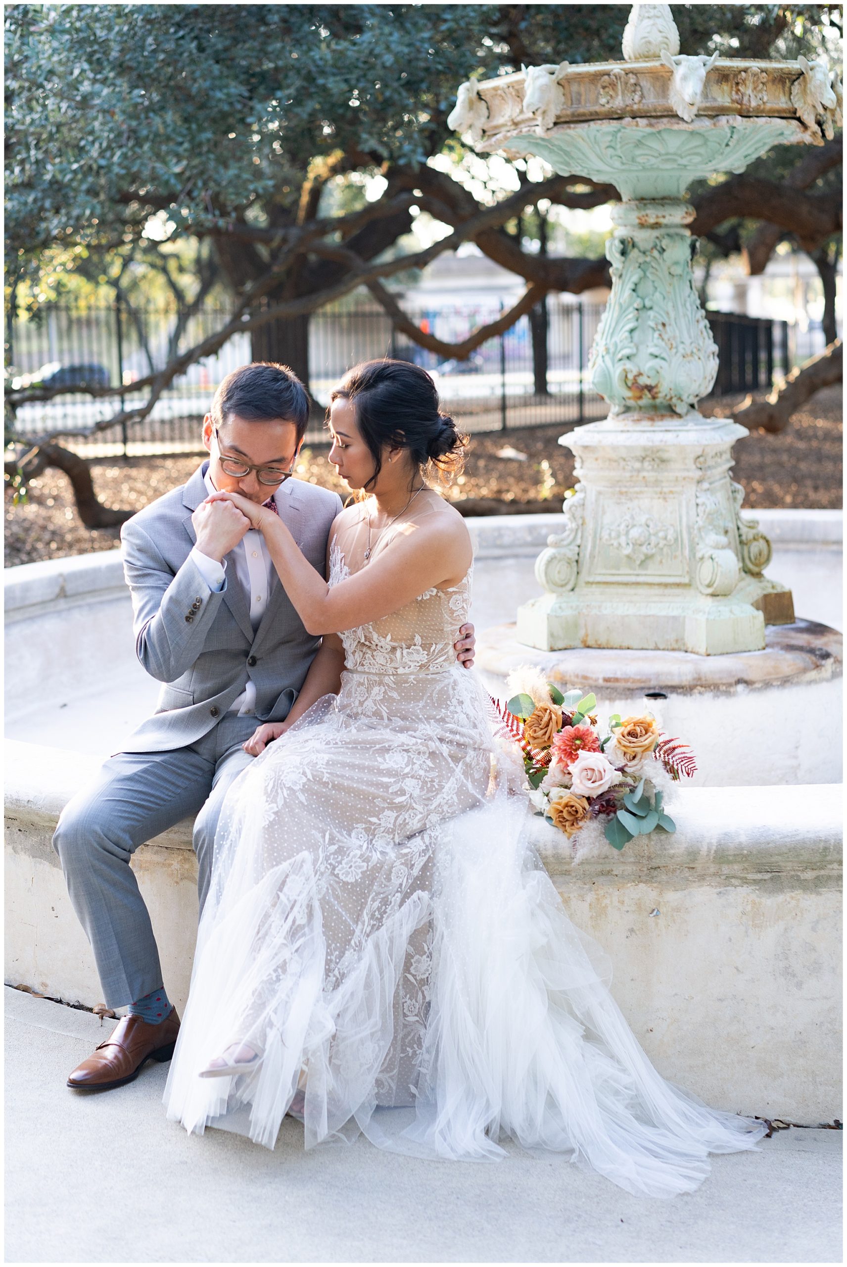 bridal portraits at Houston wedding at the Heritage Society by Swish and Click Photography