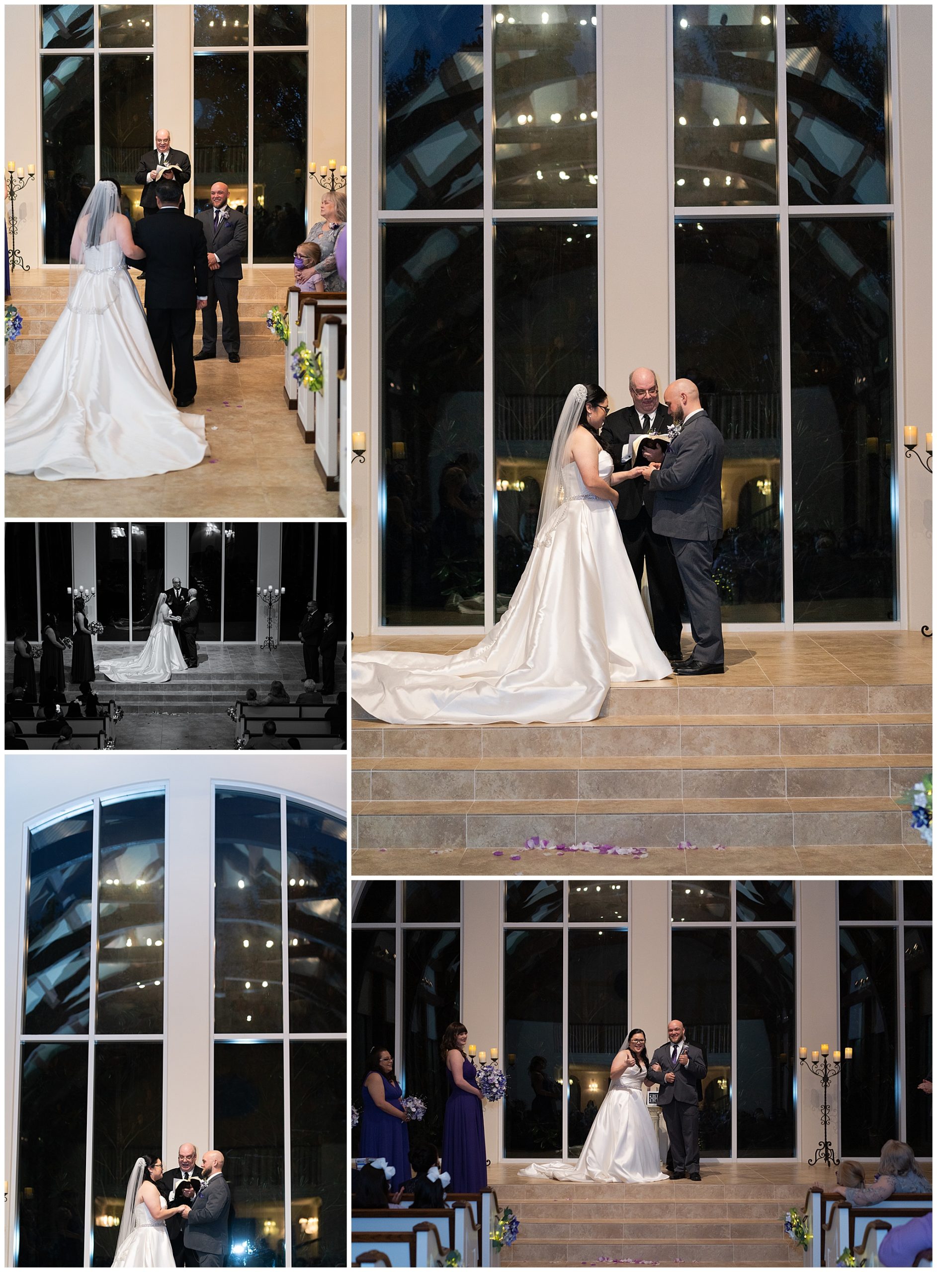wedding ceremony where vows are exchanged at Ashton Gardens in Houston Texas by Swish and Click Photography