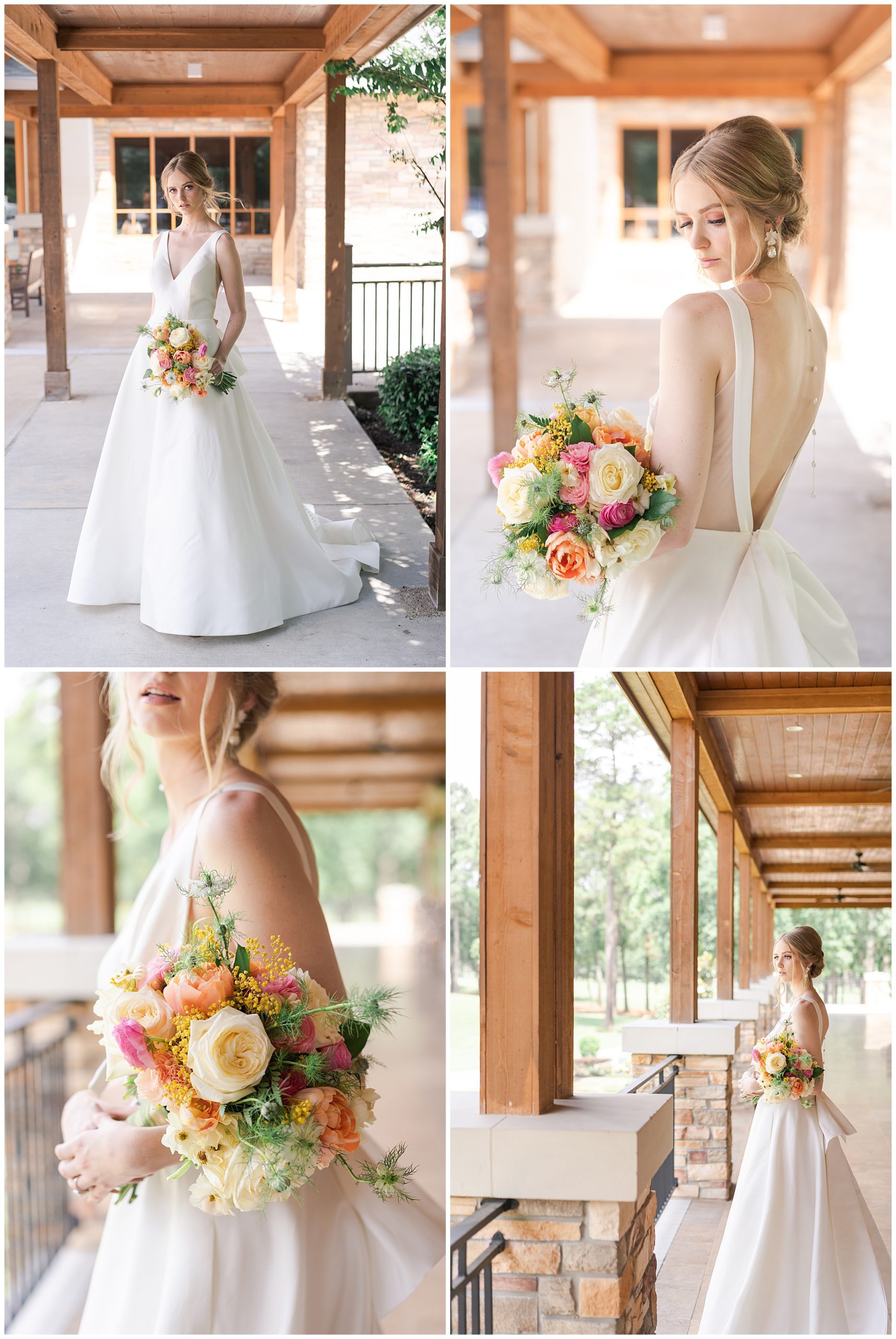 bridal portraits at the Woodlands Country Club in Houston Texas by Swish and Click Photography