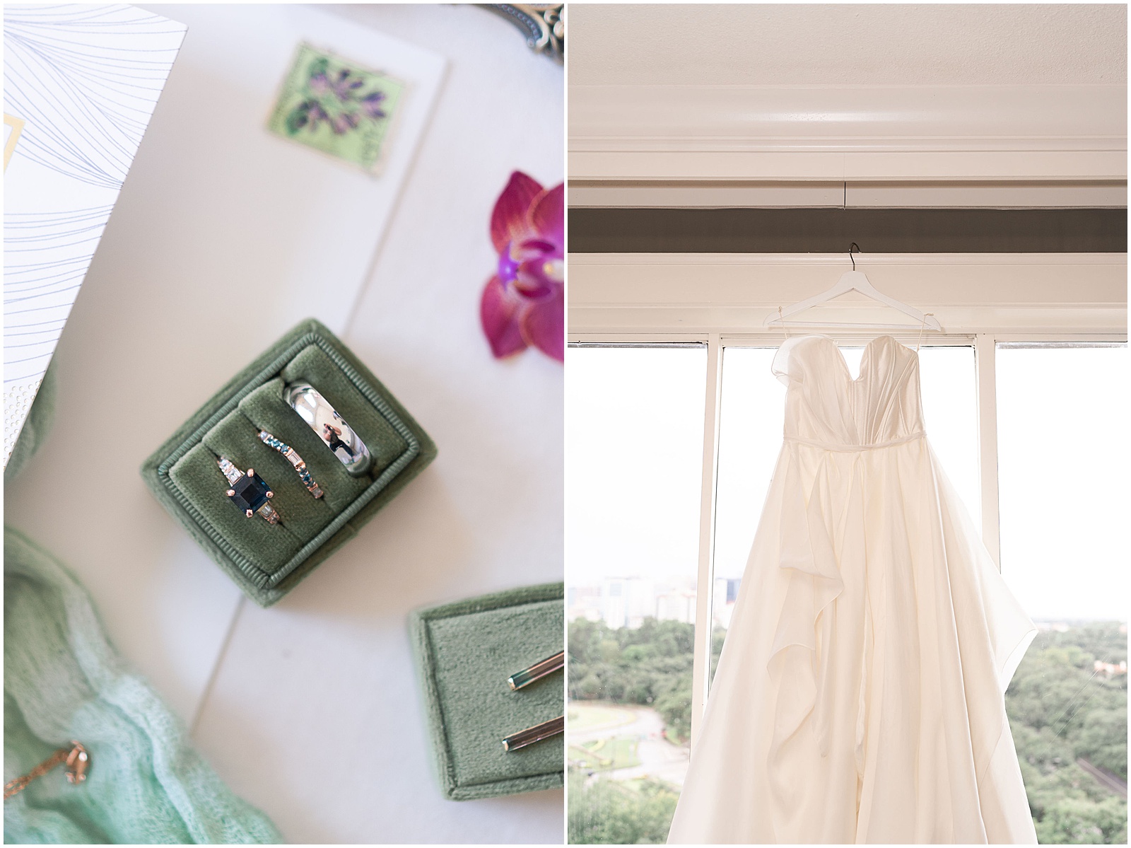 Wedding getting ready and details at Hotel ZaZa in the Houston Museum District | Swish and Click Photography