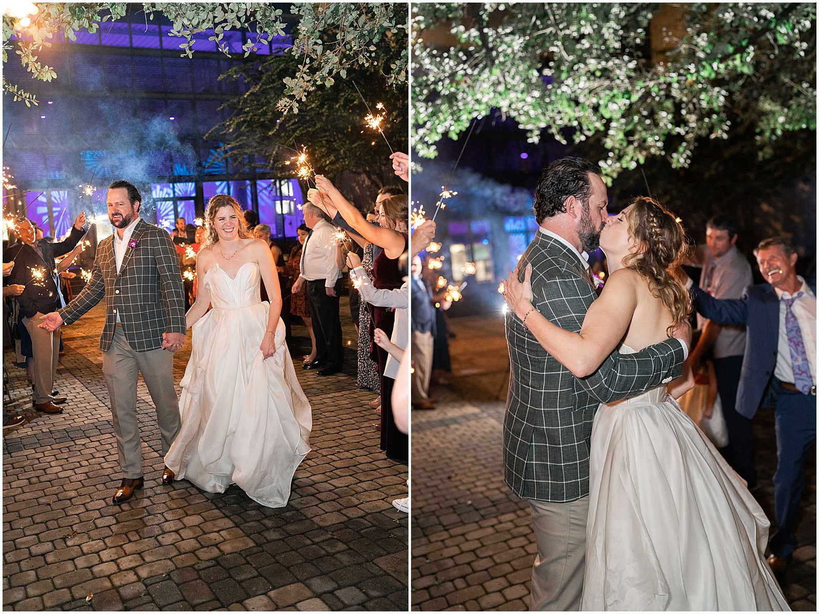 Grand Exit at Houston Museum of Natural Science Wedding Reception | Swish and Click Photography with Peachy Events