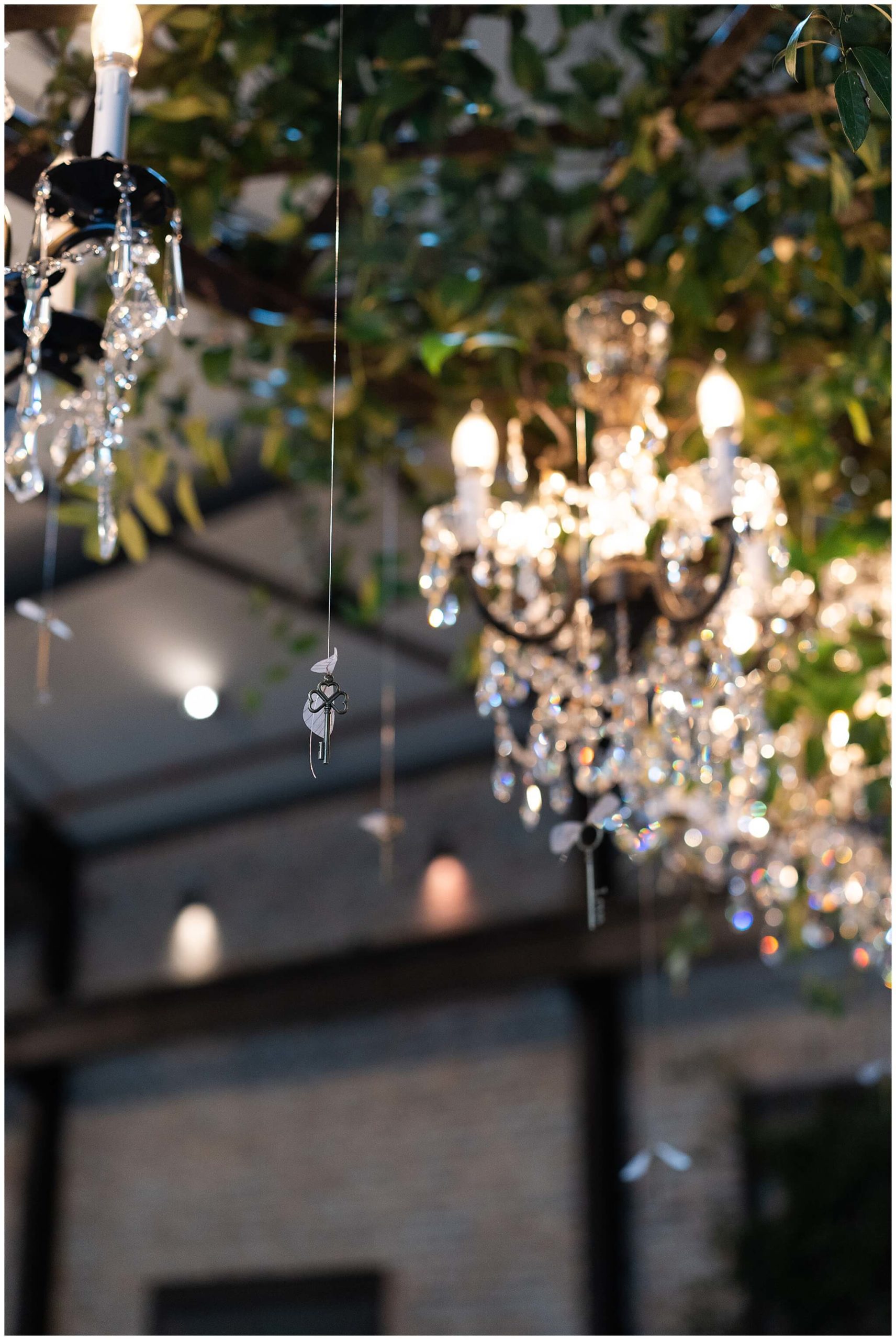Harry Potter wedding reception details at Iron Manor in Houston Texas by Swish and Click Photography