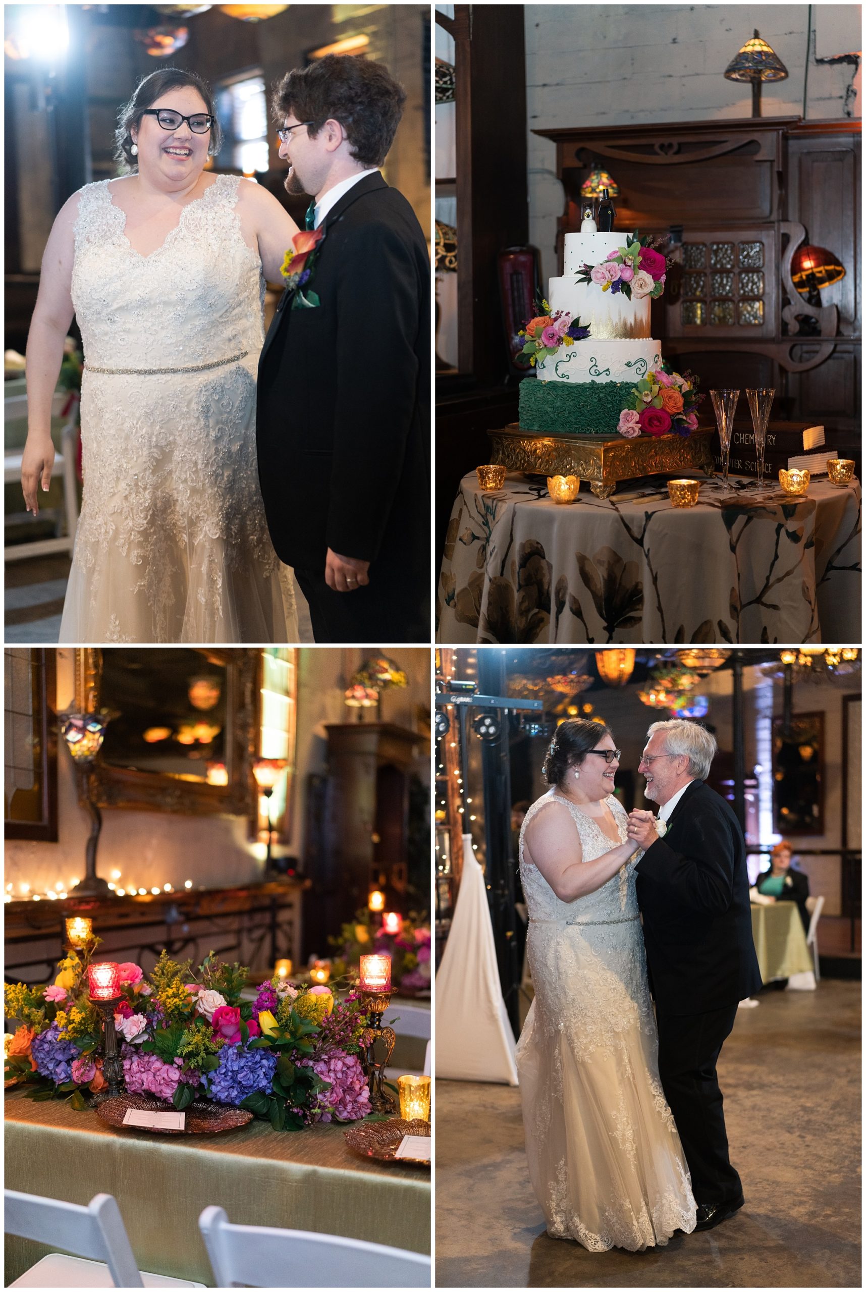 father daughter dance at nouveau art by Houston wedding photographer Swish and Click Photography