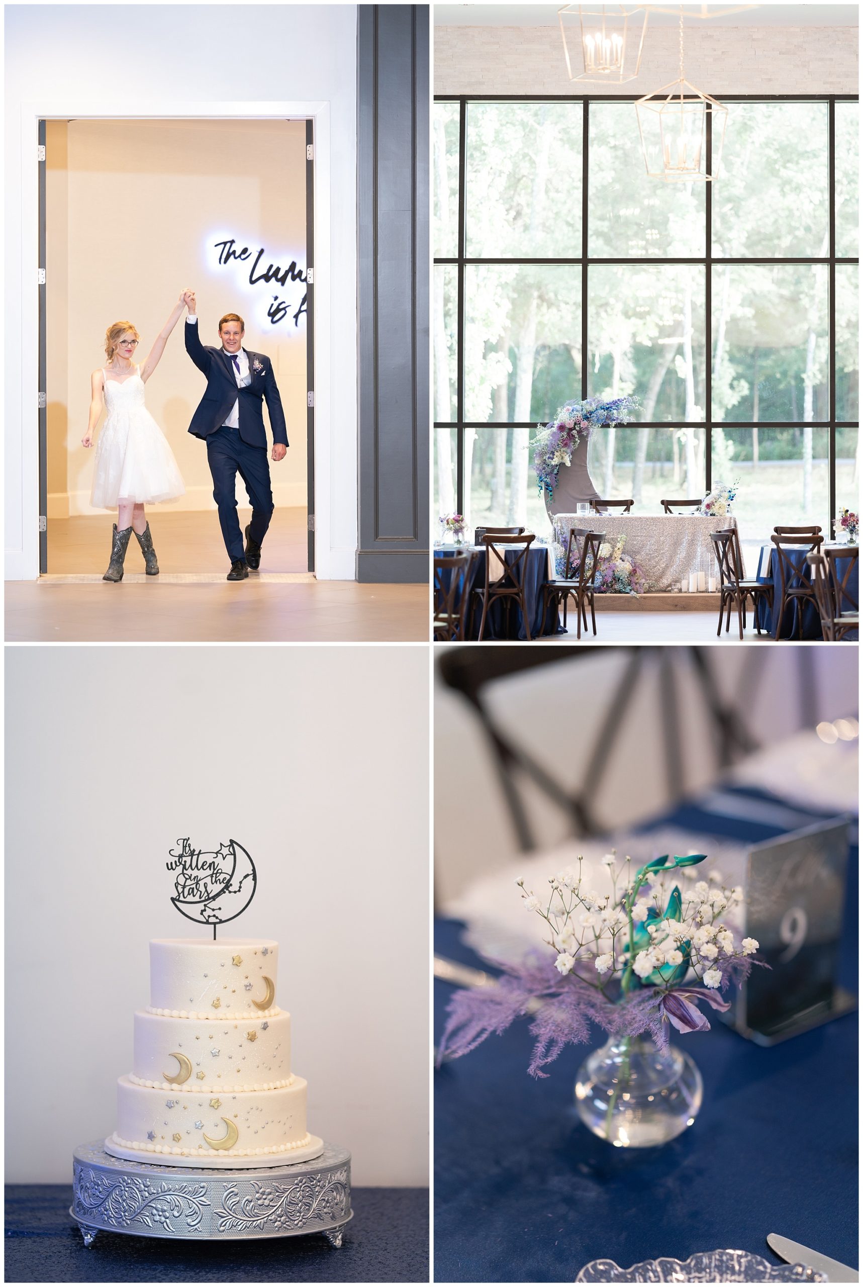 wedding reception at the luminaire by Houston's best wedding photographers Swish and Click Photography