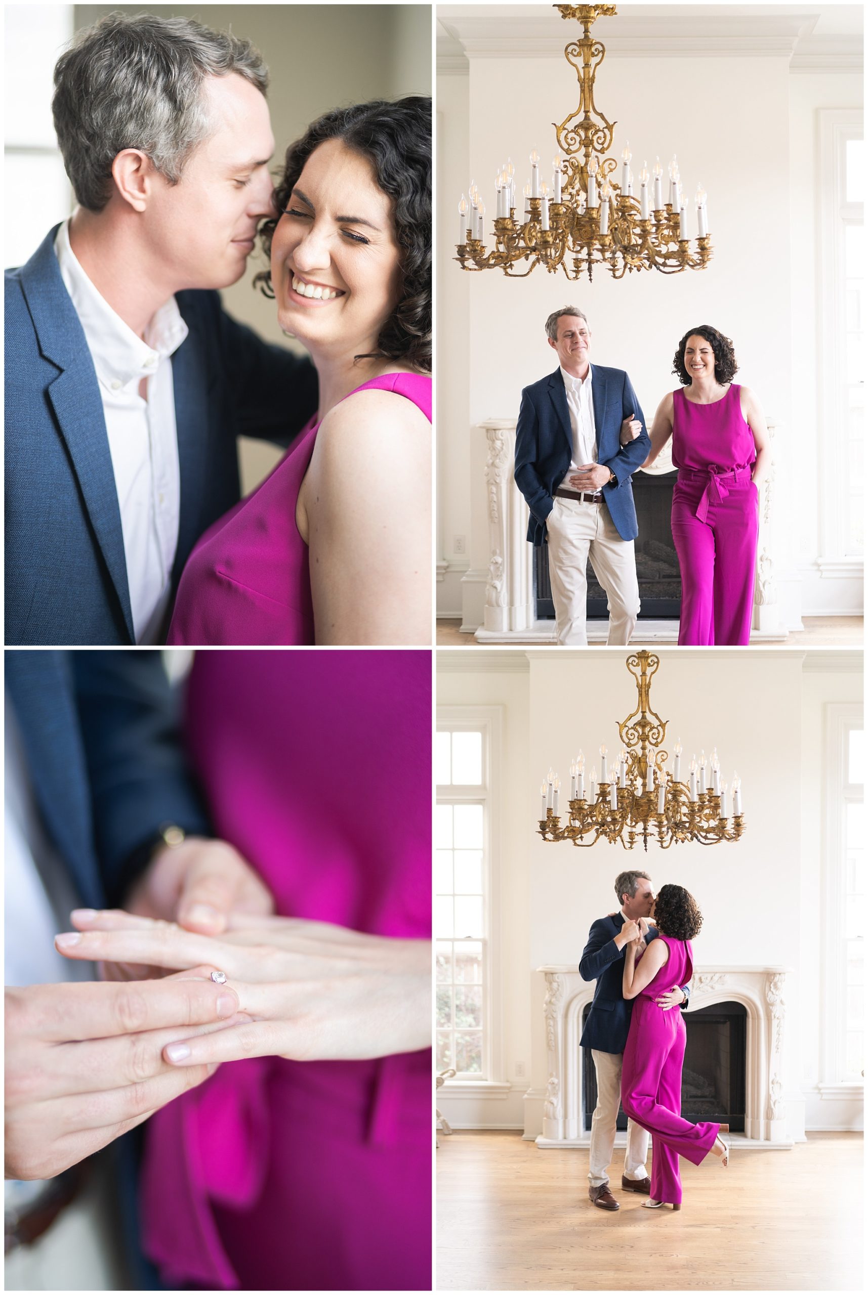 engagement session at the creative chateau by Houston wedding photographer Swish and Click Photography
