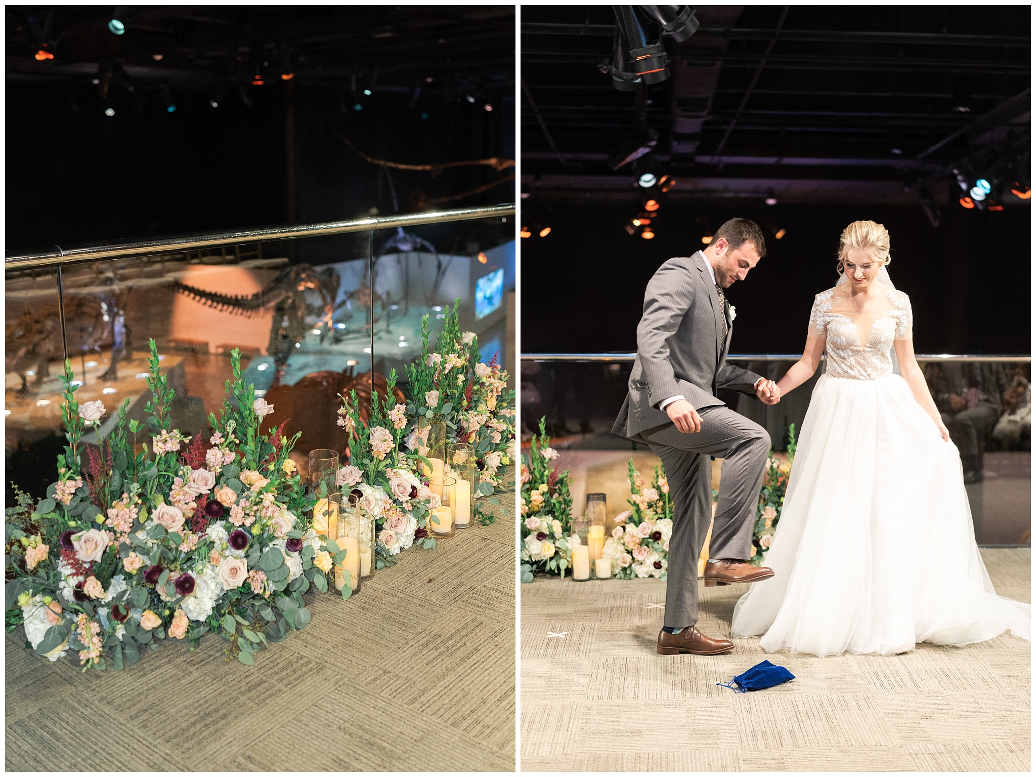 wedding ceremony at houston museum of natural science by Houston's best wedding photographers Swish and Click Photography