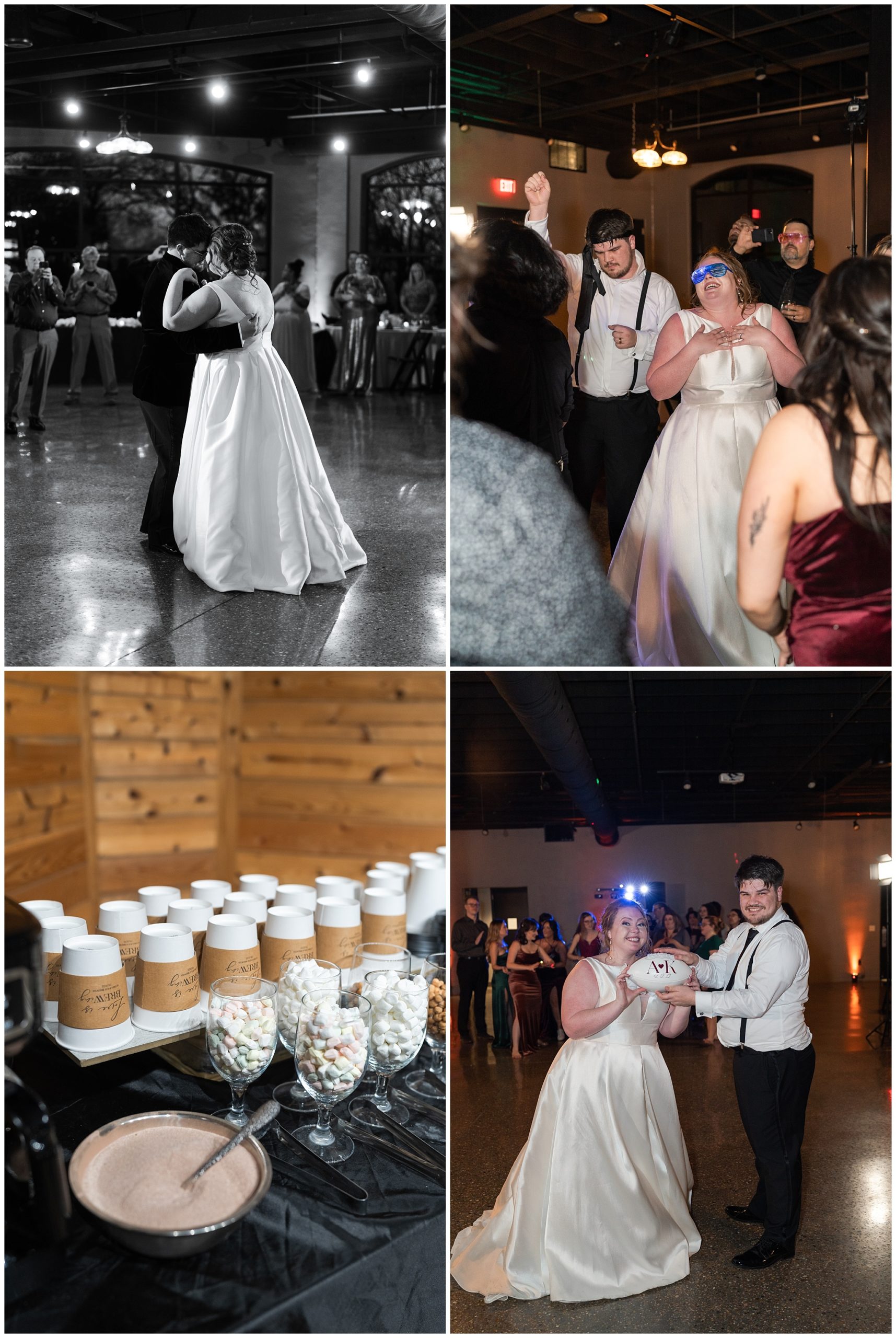 first dance at bowery house and garden by Houston's best wedding photographers Swish and Click Photography