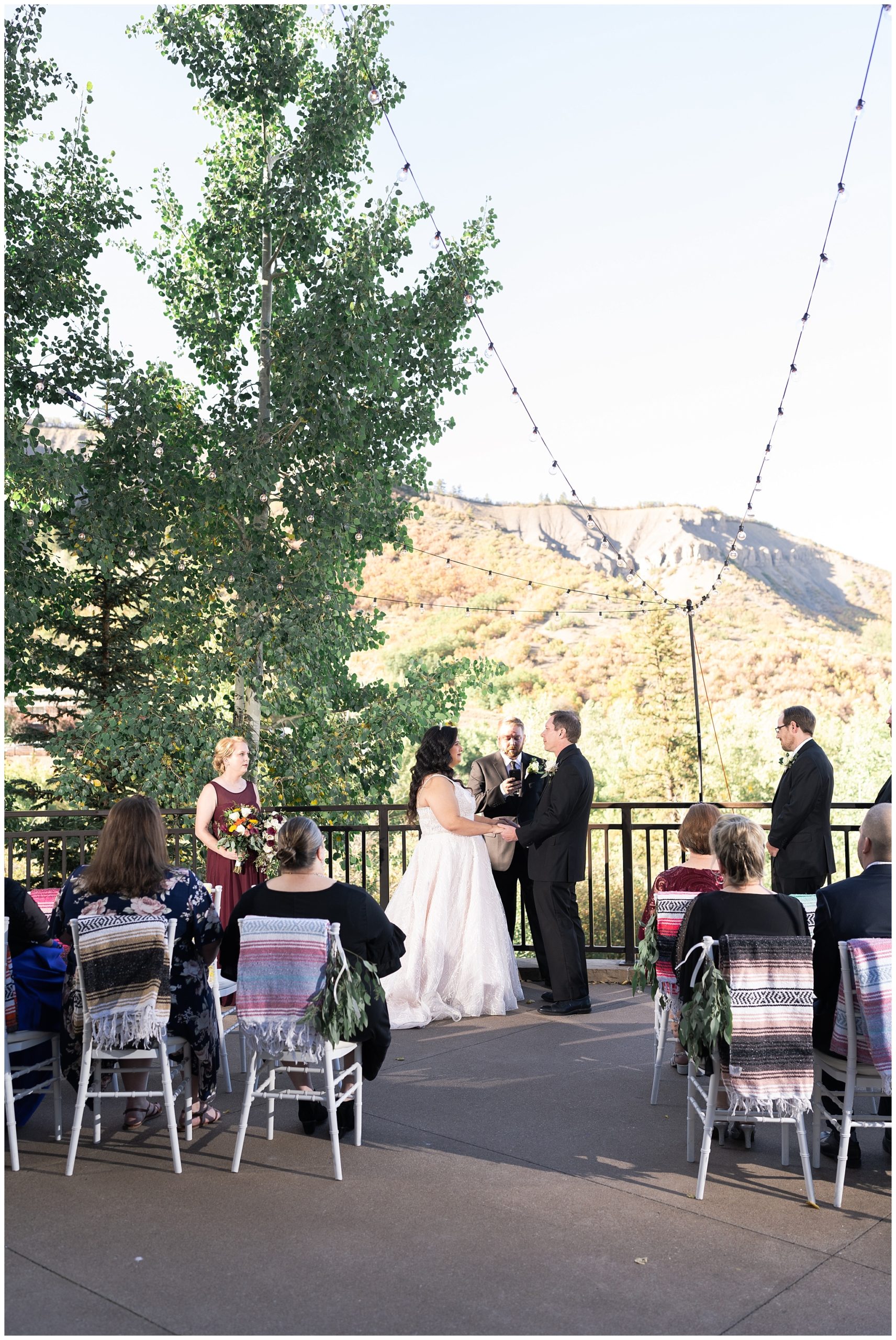 wedding ceremony in snowmass village by Houston wedding photographer Swish and Click Photography