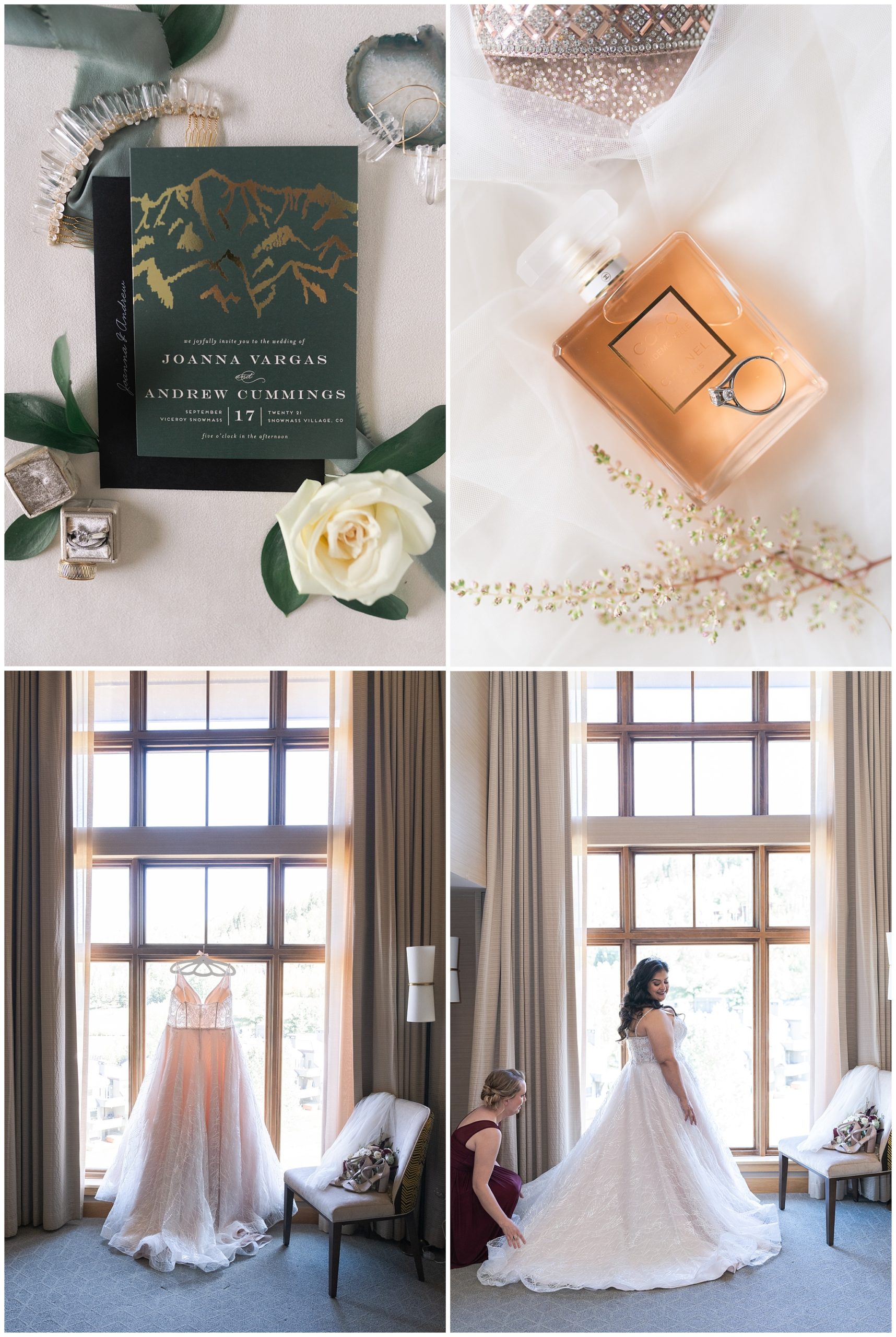 wedding details in snowmass village by Houston wedding photographer Swish and Click Photography