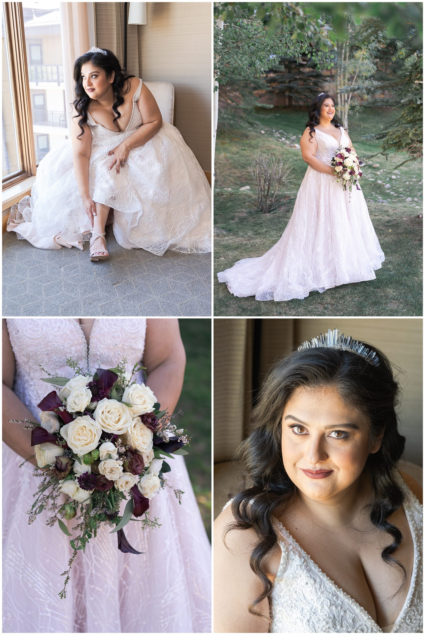 getting ready in snowmass village by Houston wedding photographer Swish and Click Photography