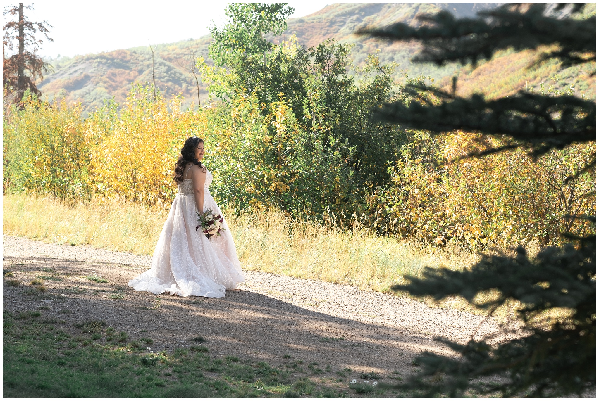 bride in snowmass village by Houston wedding photographer Swish and Click Photography