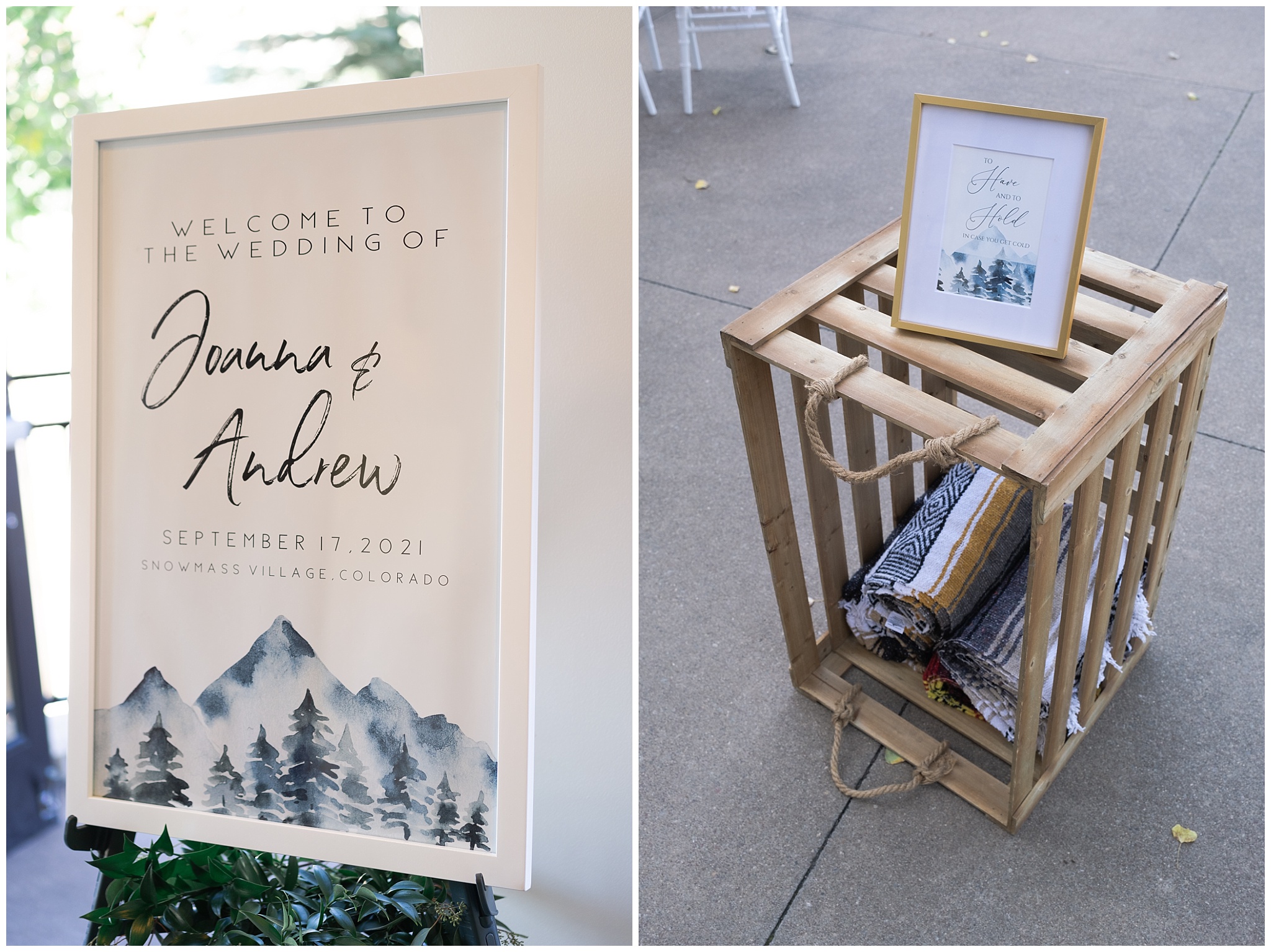 wedding ceremony in snowmass village by Houston wedding photographer Swish and Click Photography