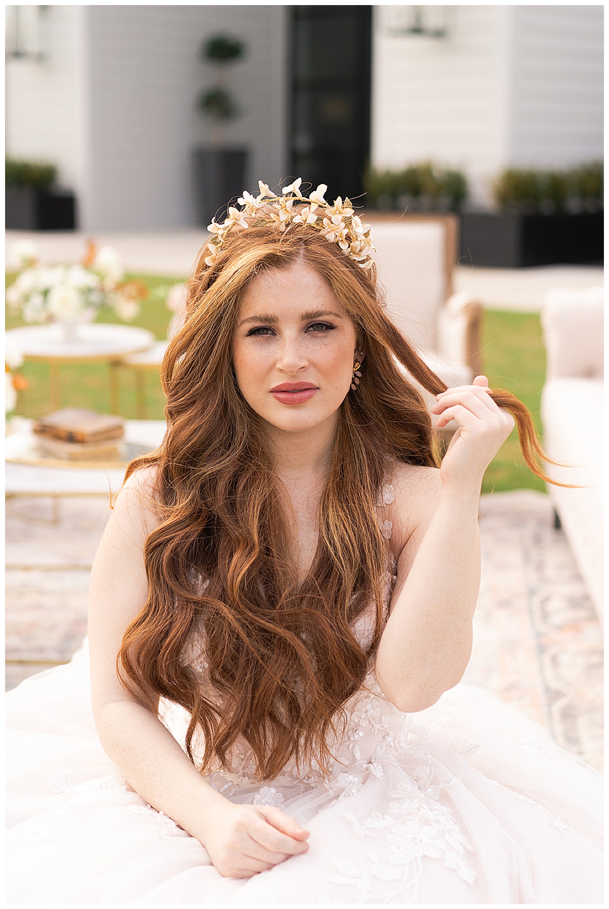 Gorgeous hair for bride for Houston’s Best Wedding Photographers