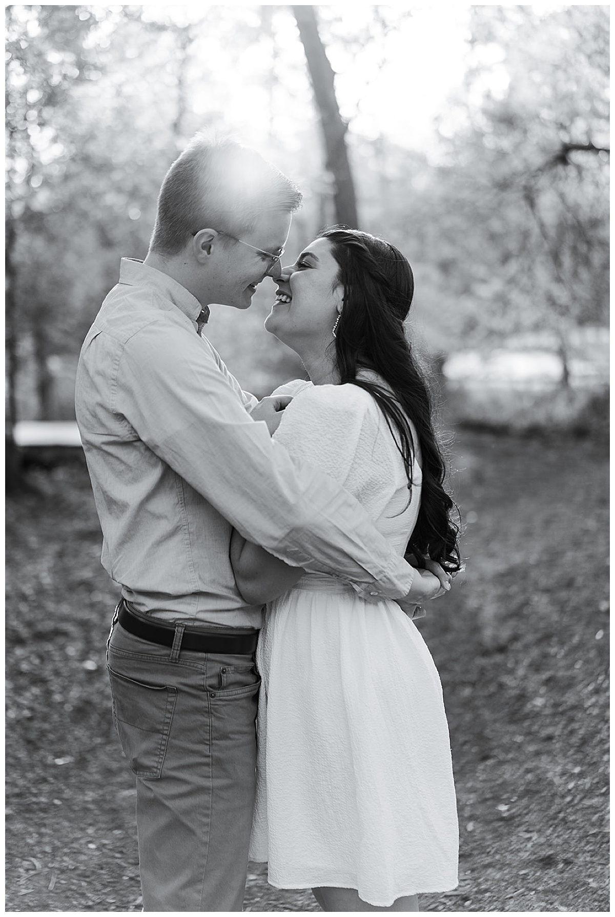 Woman kisses man for Swish & Click Photography