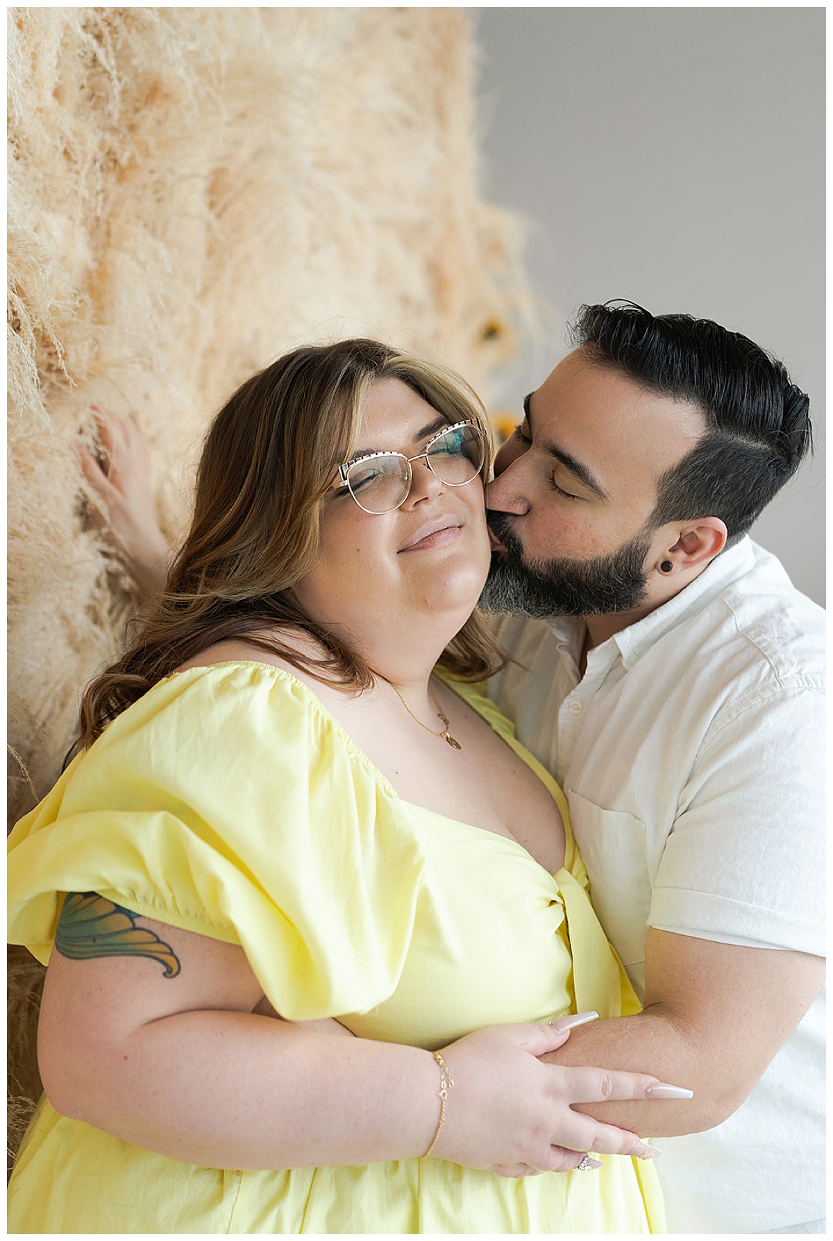 Future husband kisses future wife for Houston’s Best Wedding Photographers