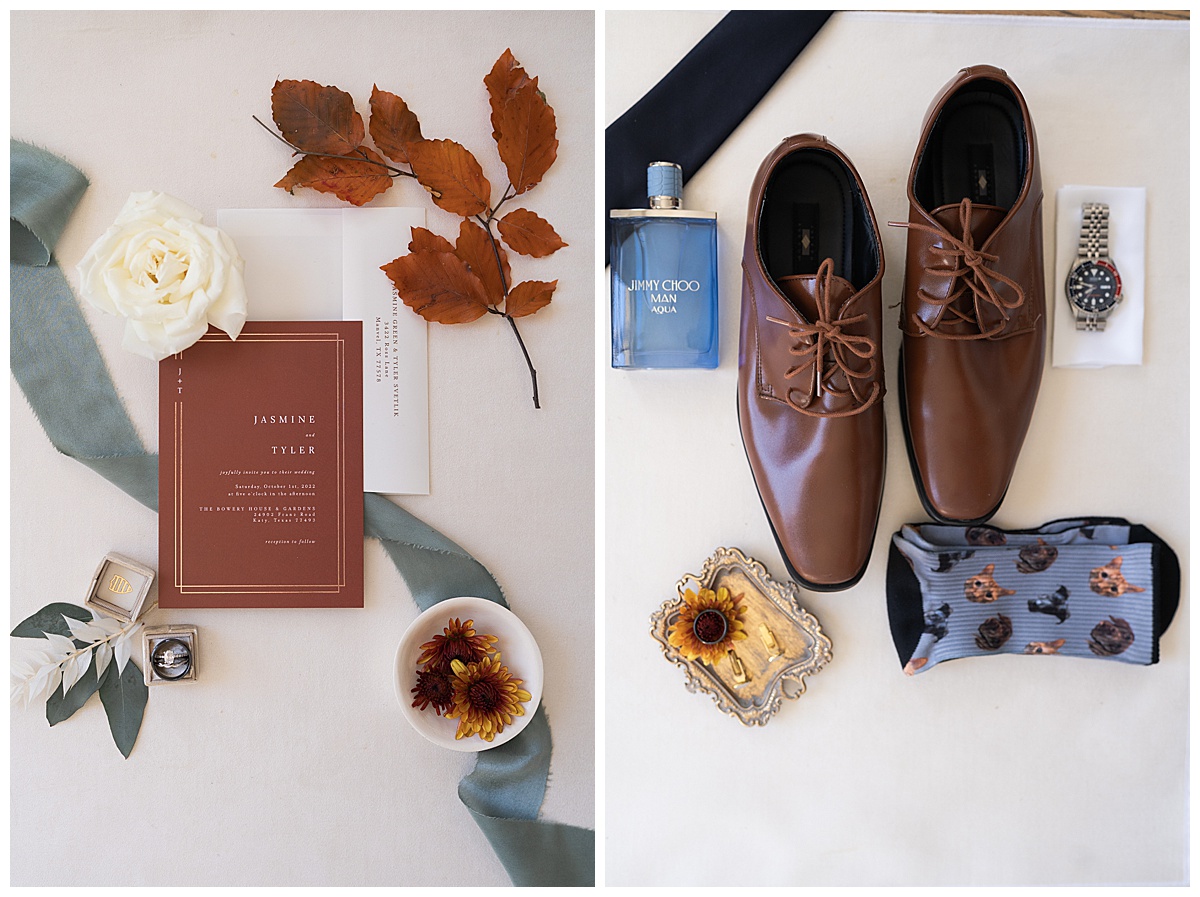 Stunning flat lay details at The Bowery House & Gardens