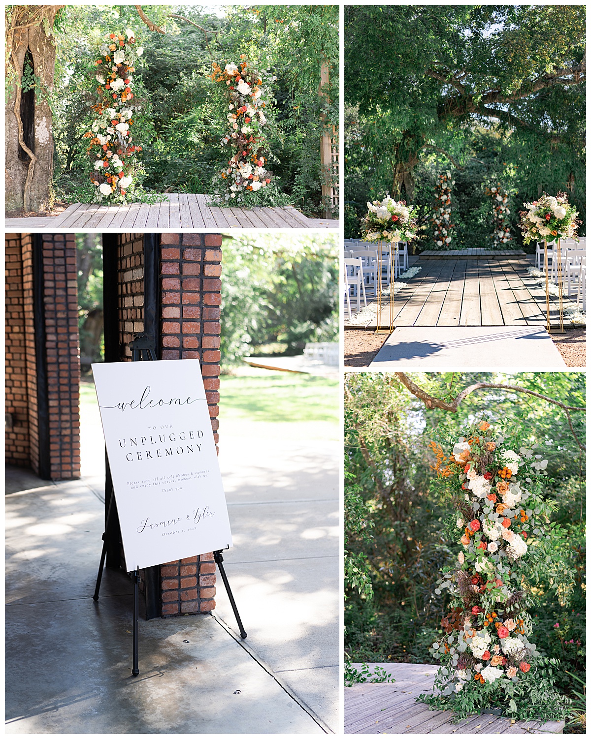 Beautiful ceremony decor at The Bowery House & Gardens