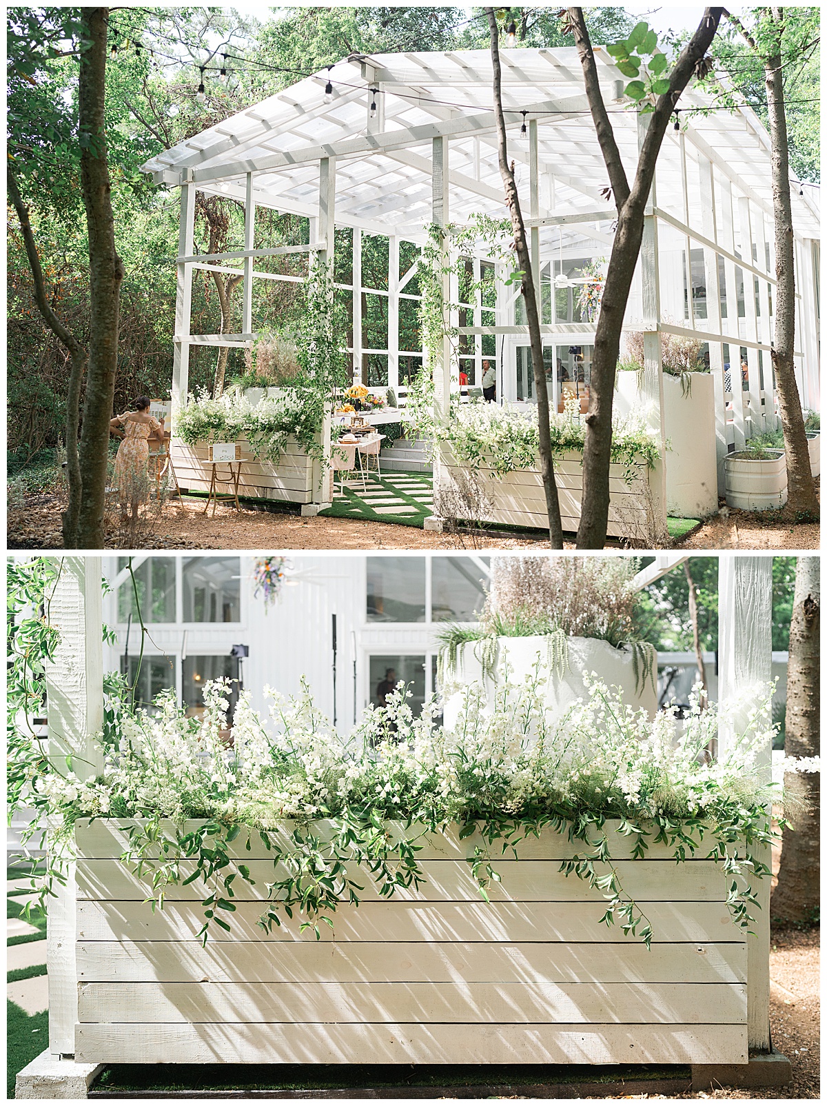 Greenhouse at wedding venue by Houston’s Best Wedding Photographers